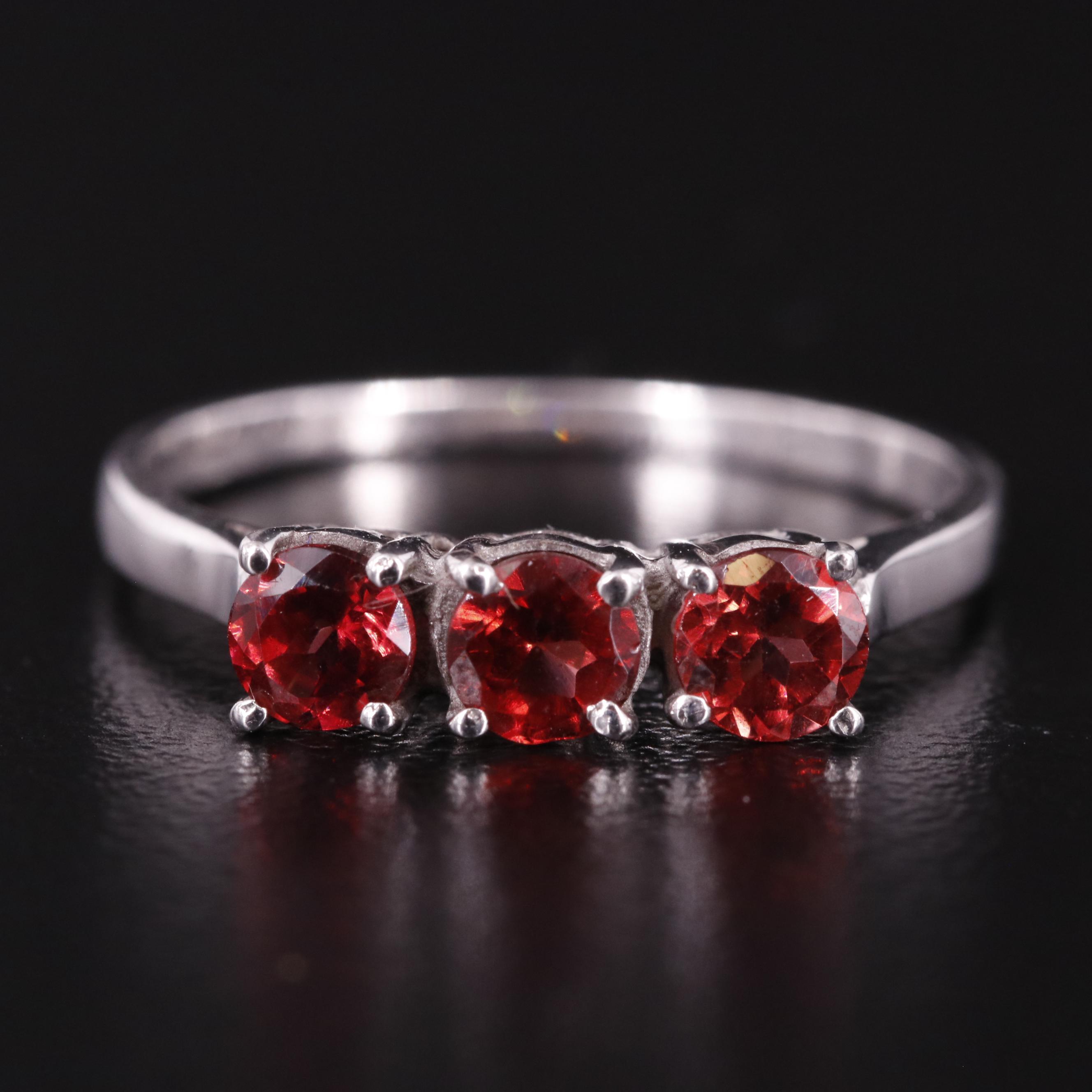 Sterling Garnet Band