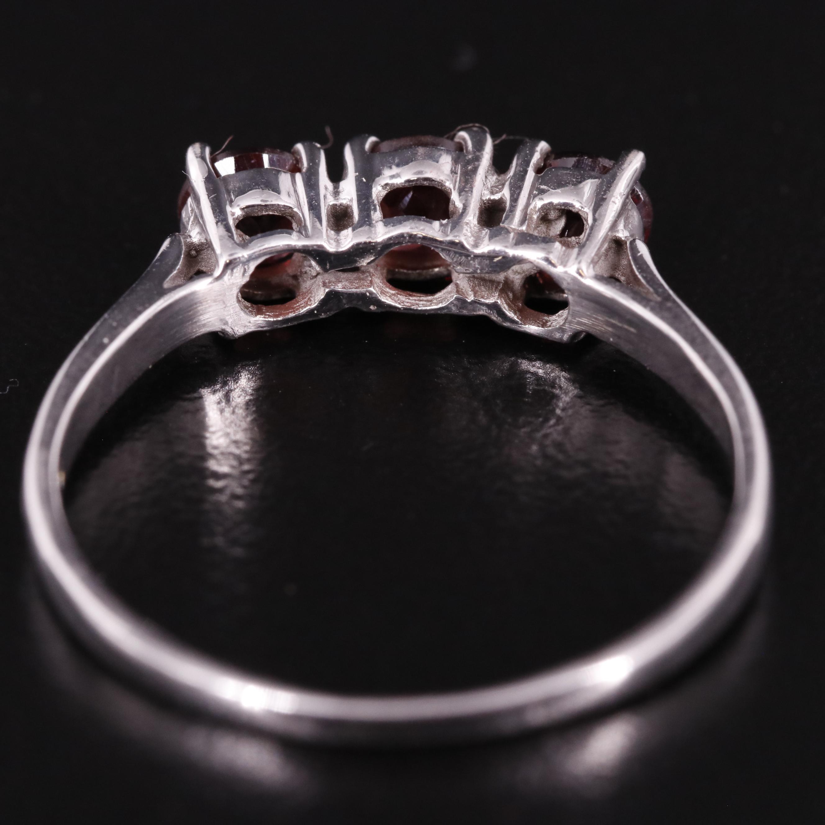 Sterling Garnet Band