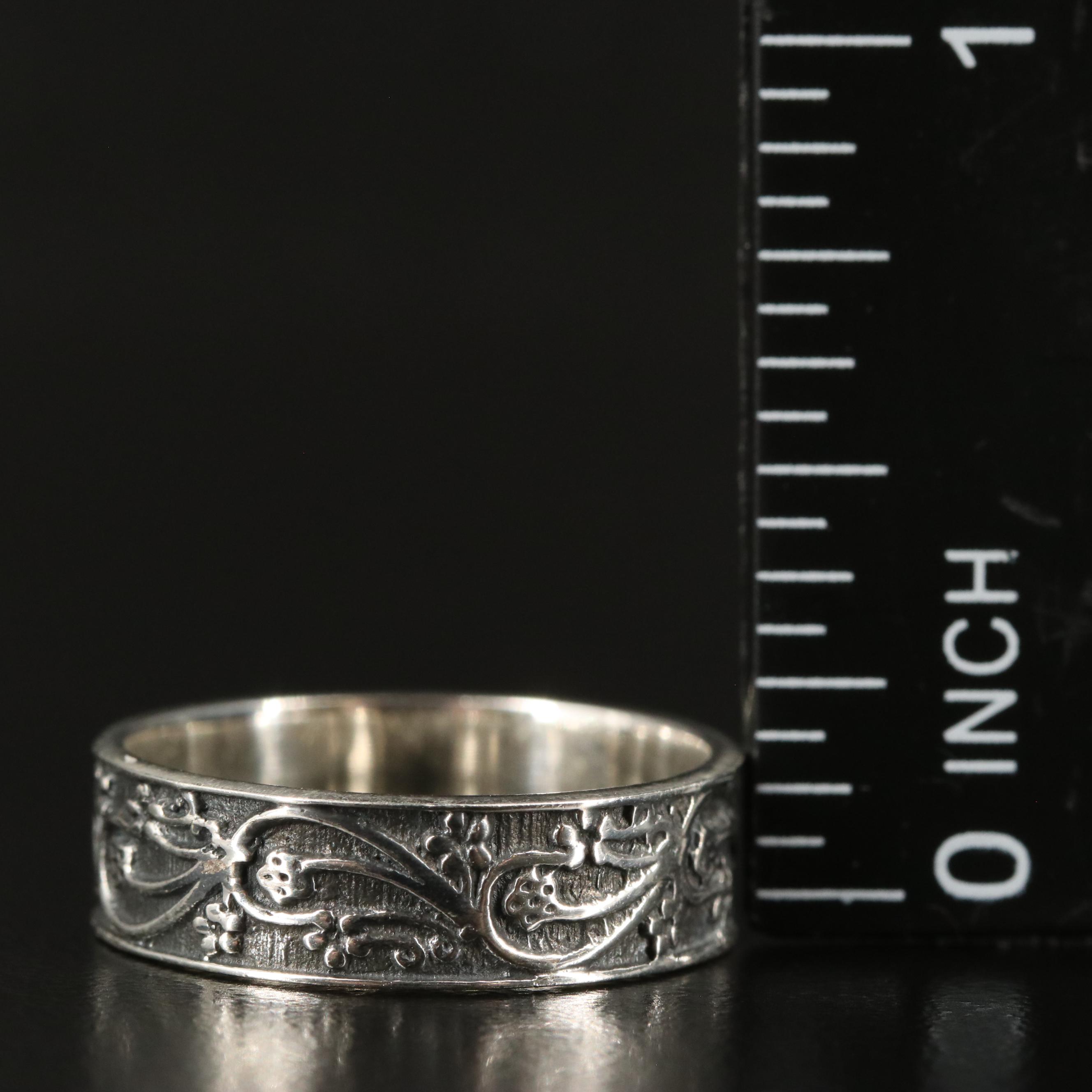 Sterling Textured Band