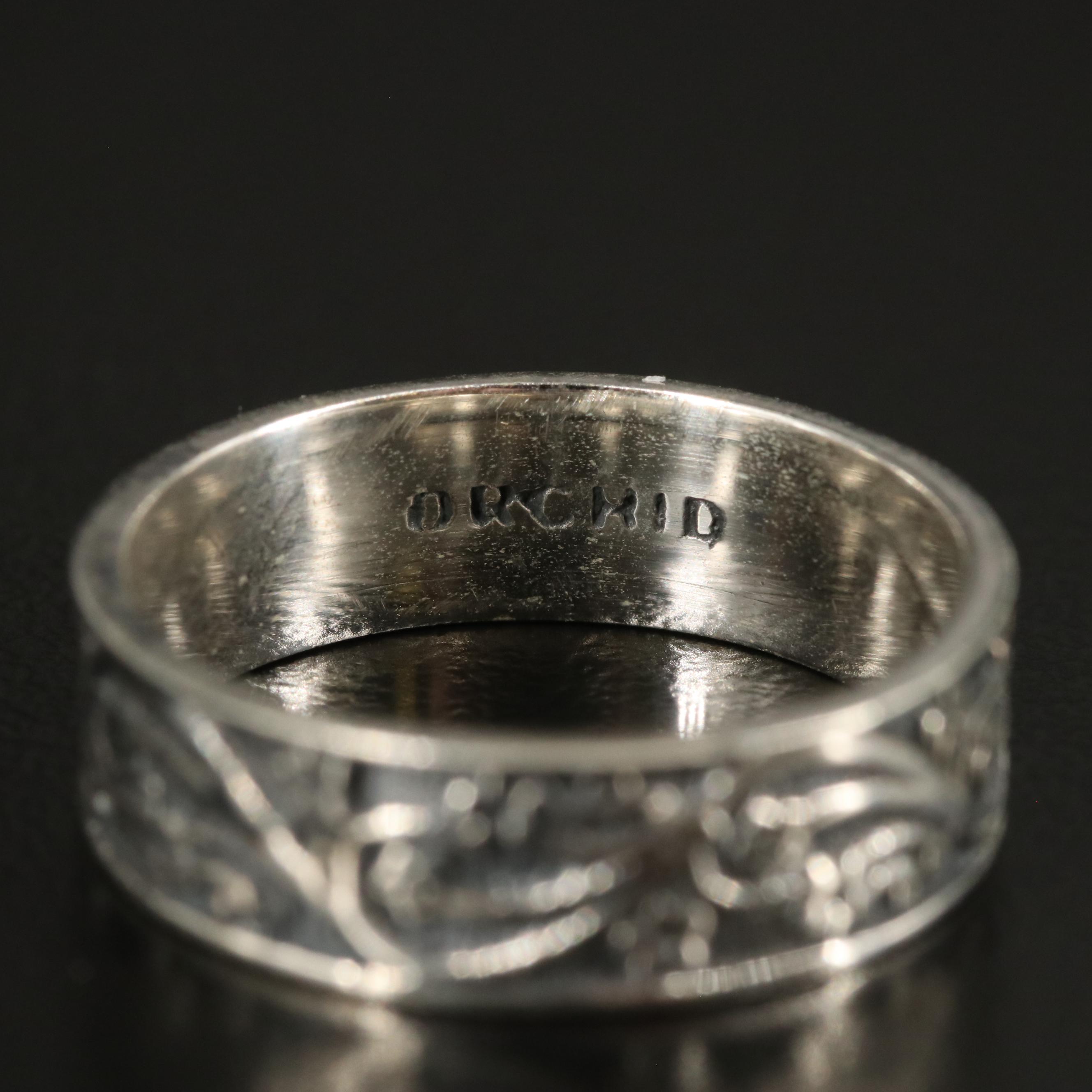 Sterling Textured Band