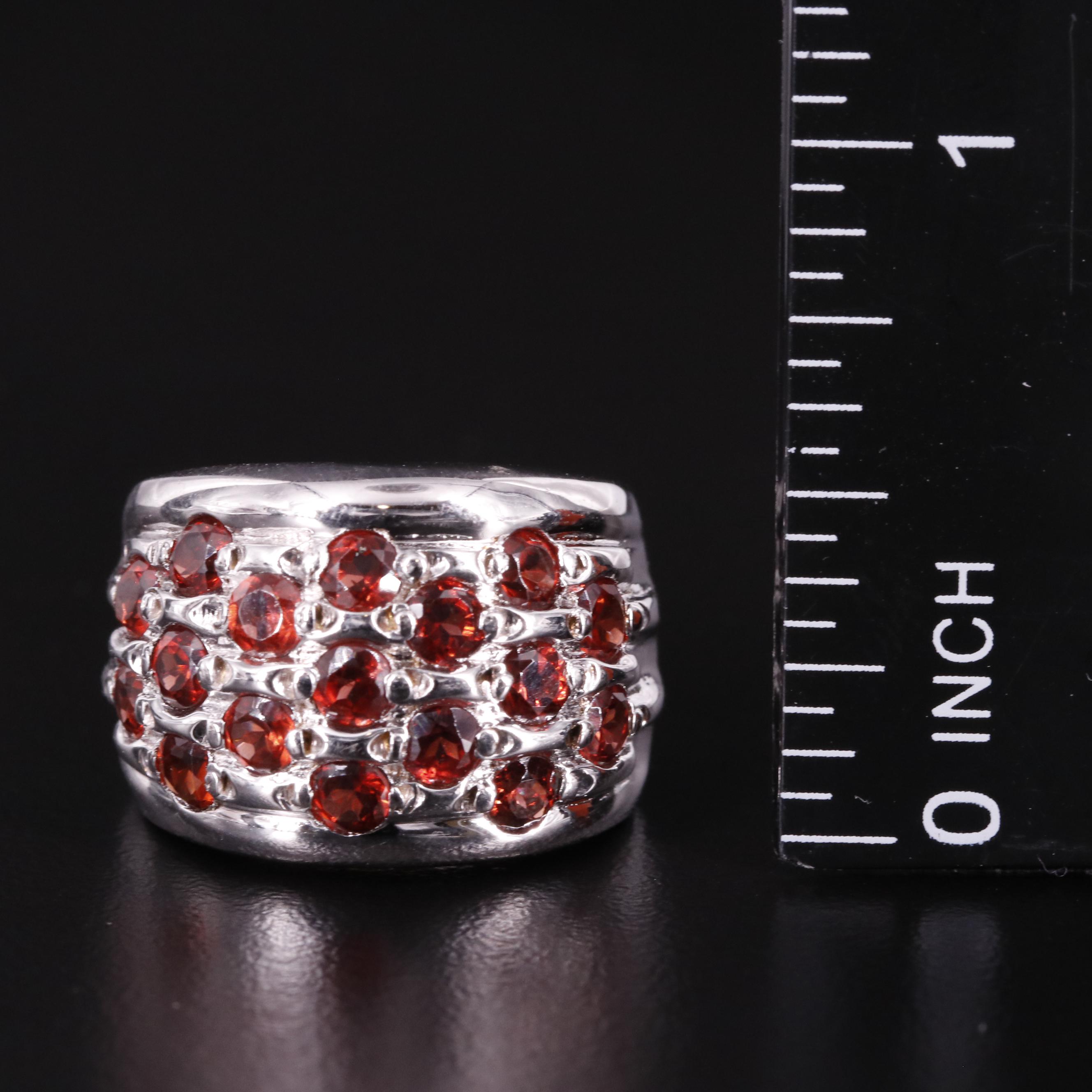 Sterling Garnet Ring