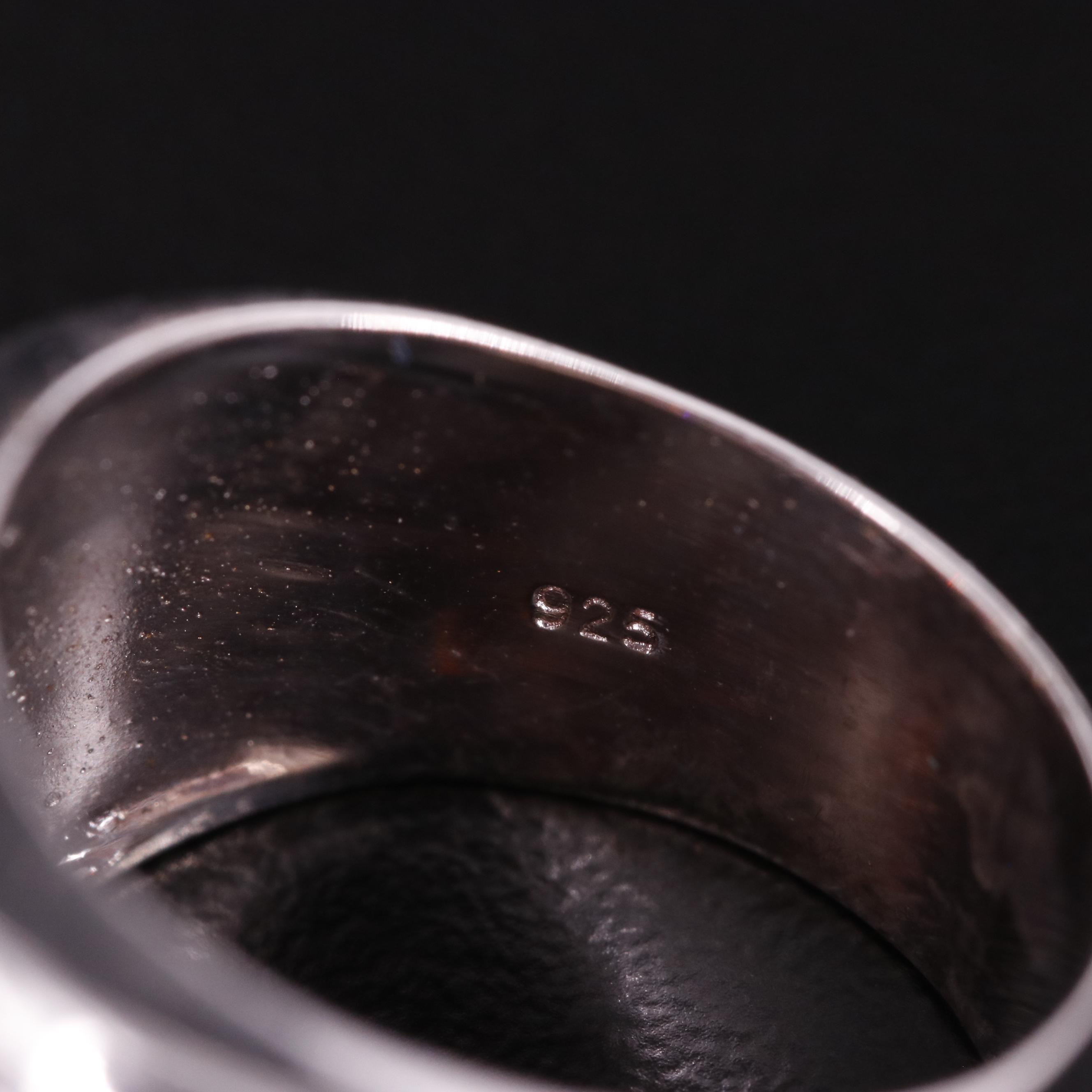 Sterling Garnet Ring