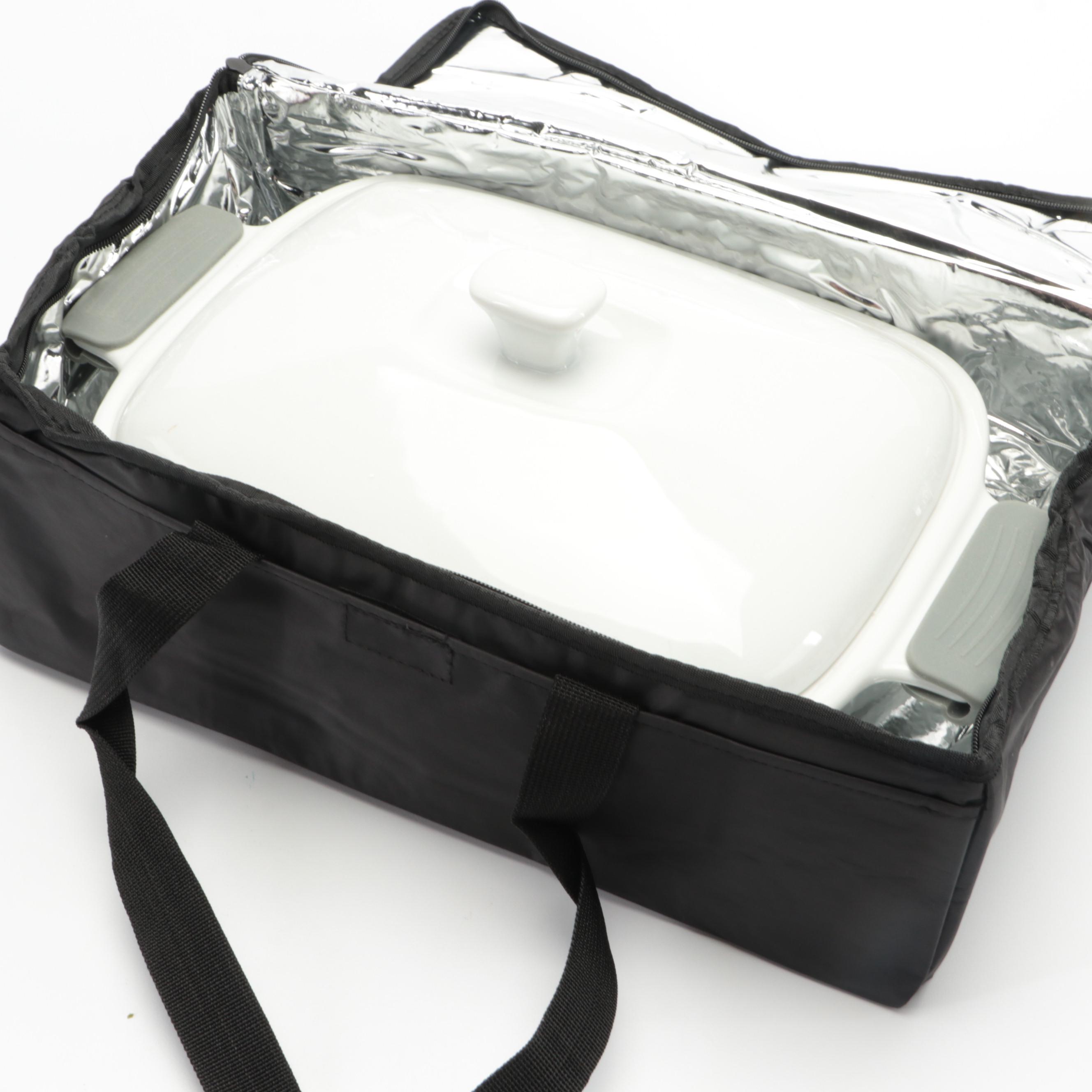 Copper Chef Deep Dish Square Pan with Bread Bakers and Portable Casseroles