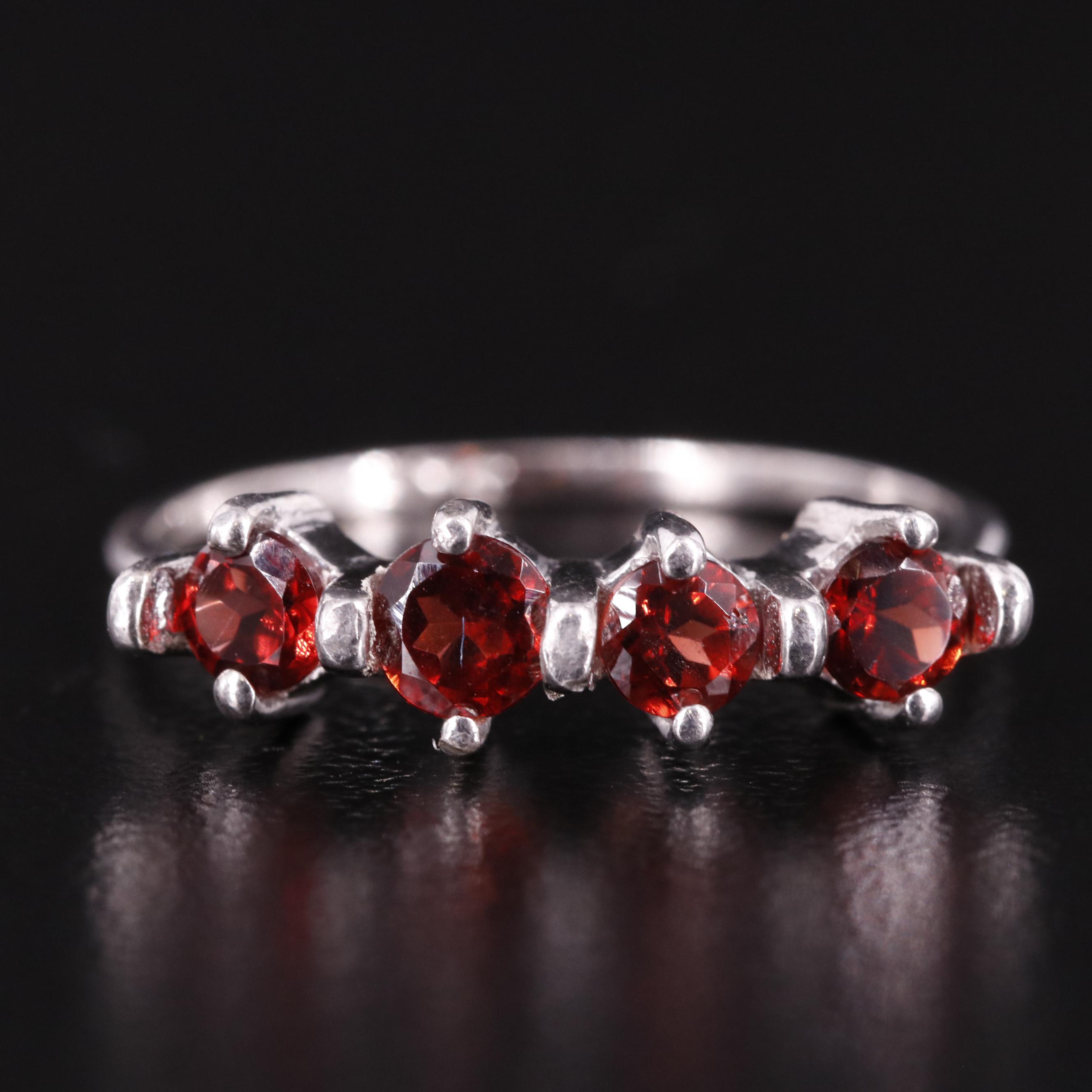 Sterling Garnet Band