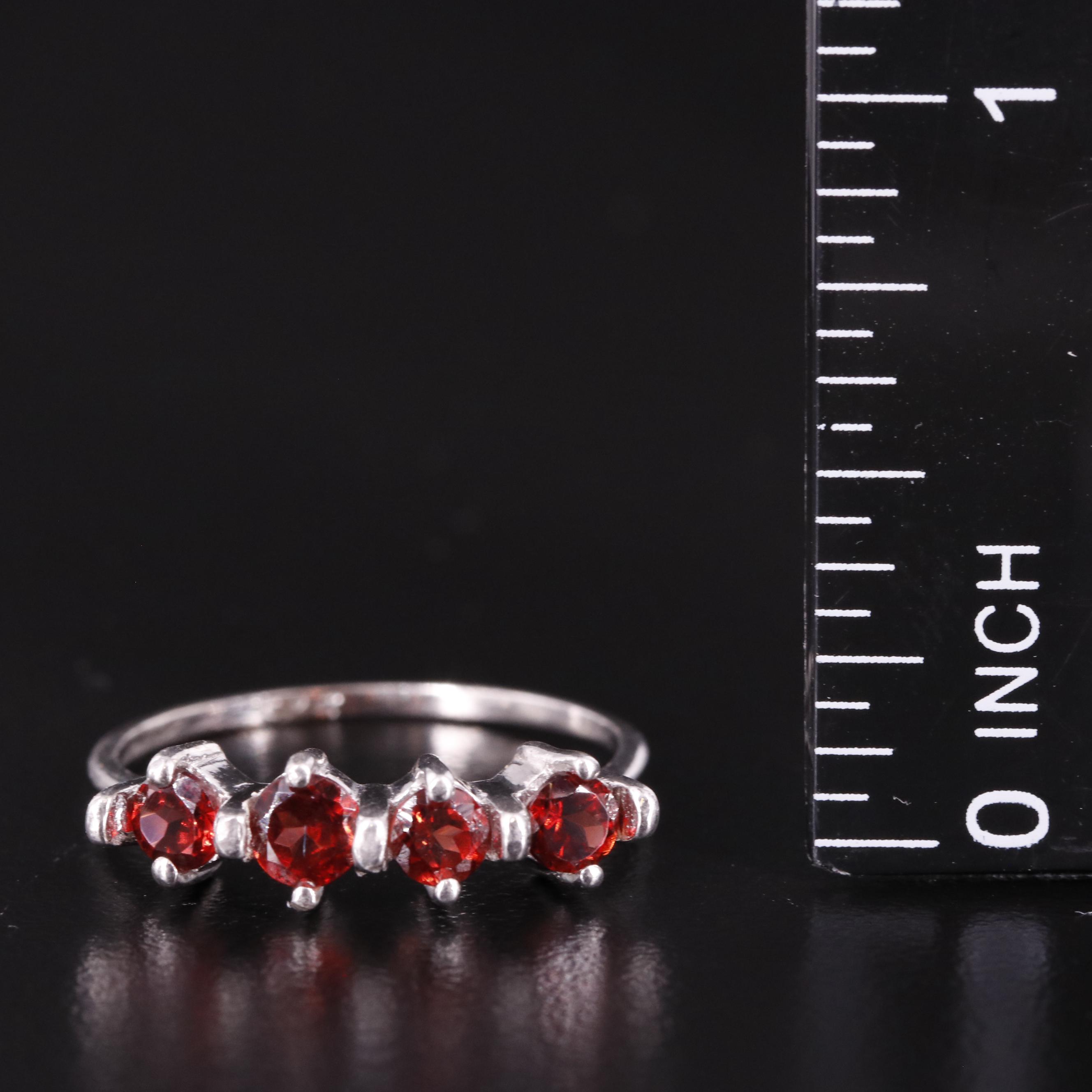 Sterling Garnet Band