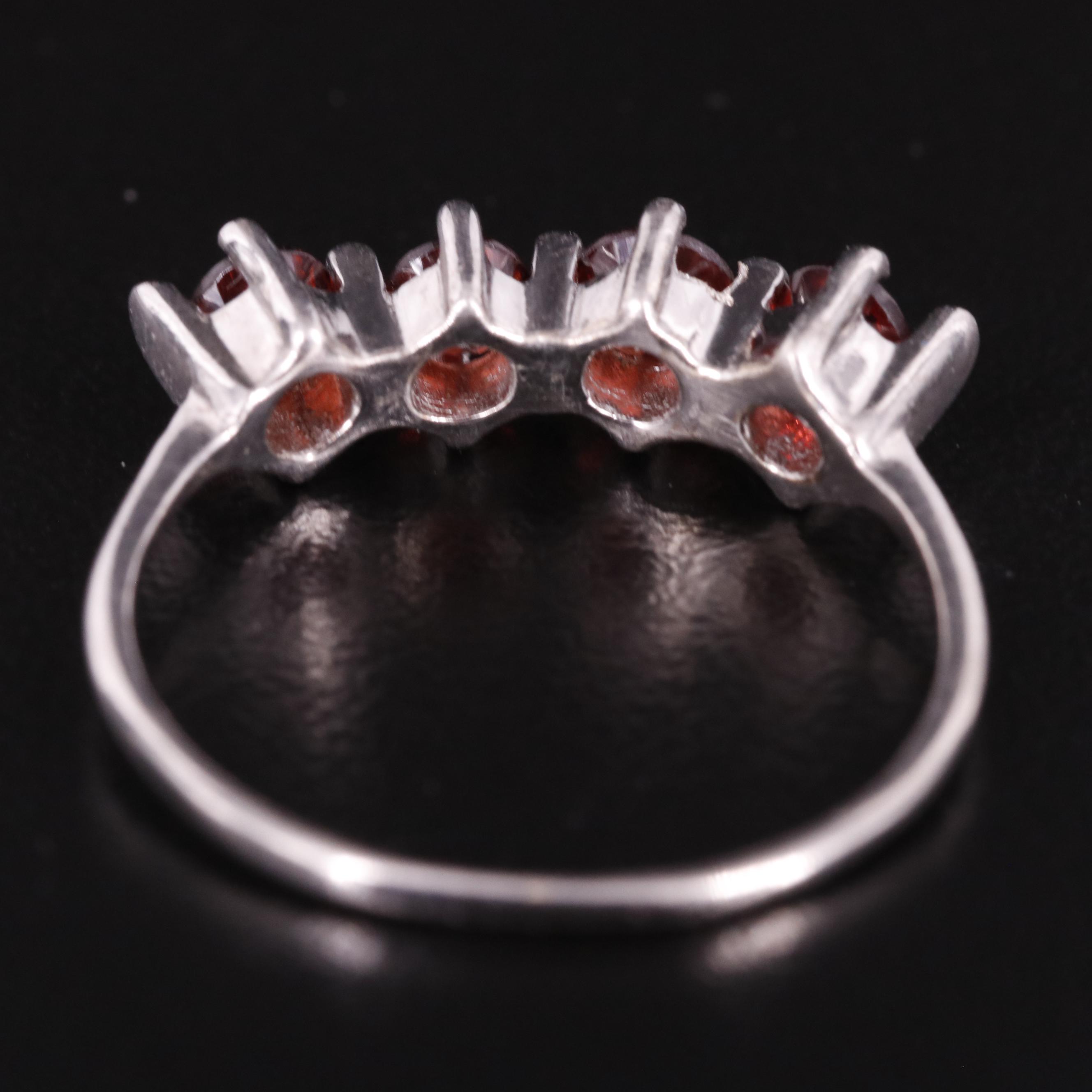 Sterling Garnet Band