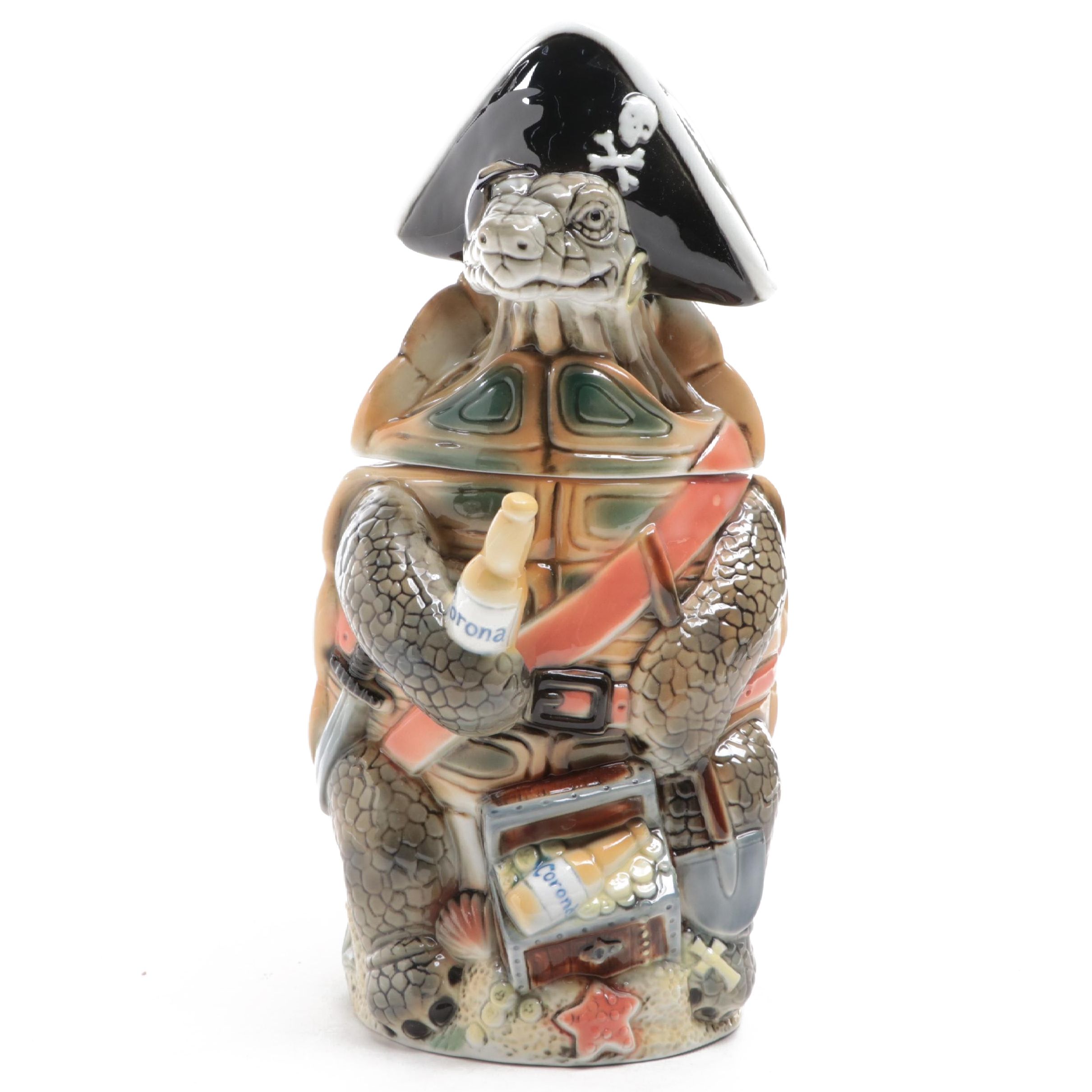 Tradex Corona "Turtle" Ceramic Beer Stein, 1998