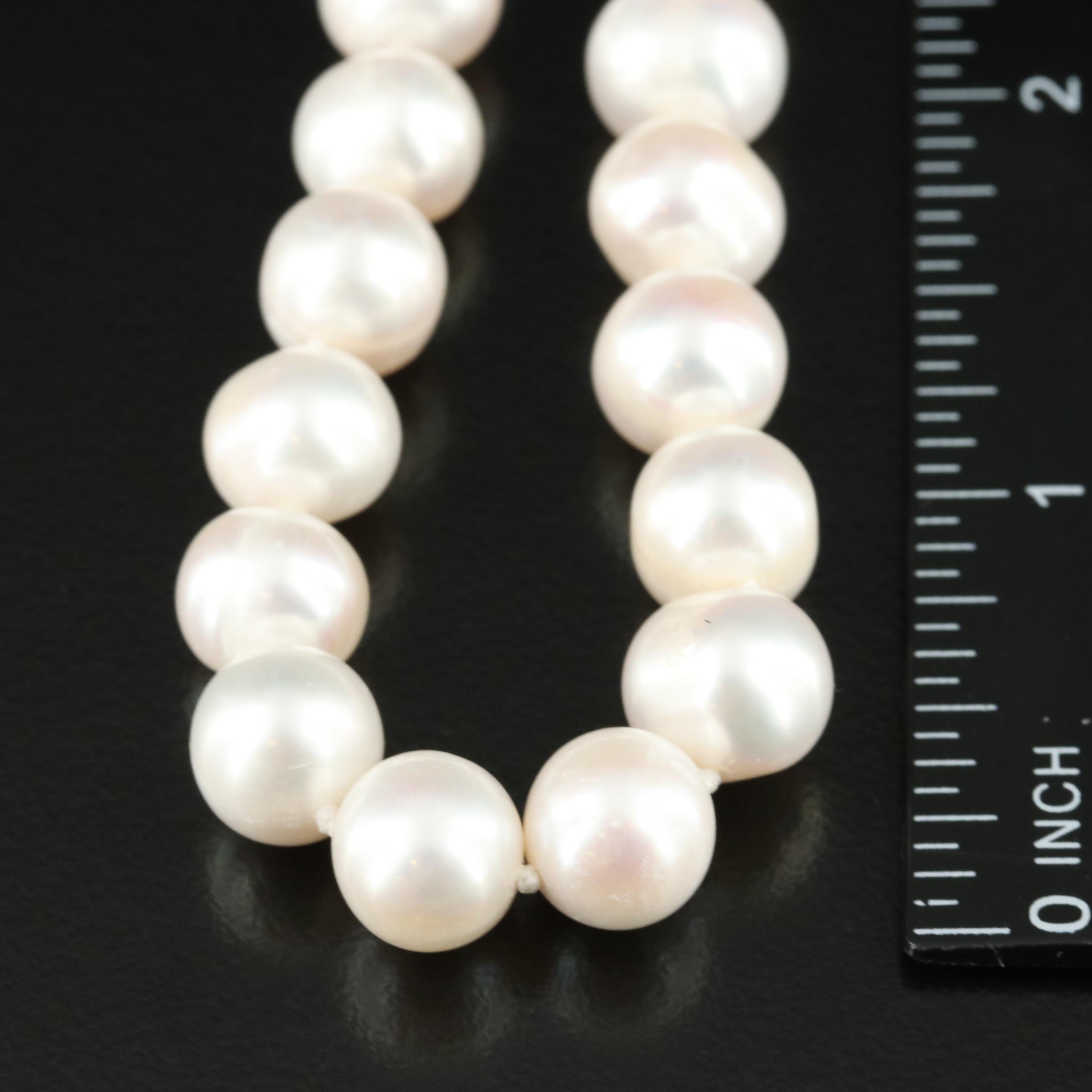 Pearl Necklace with 14K Clasp