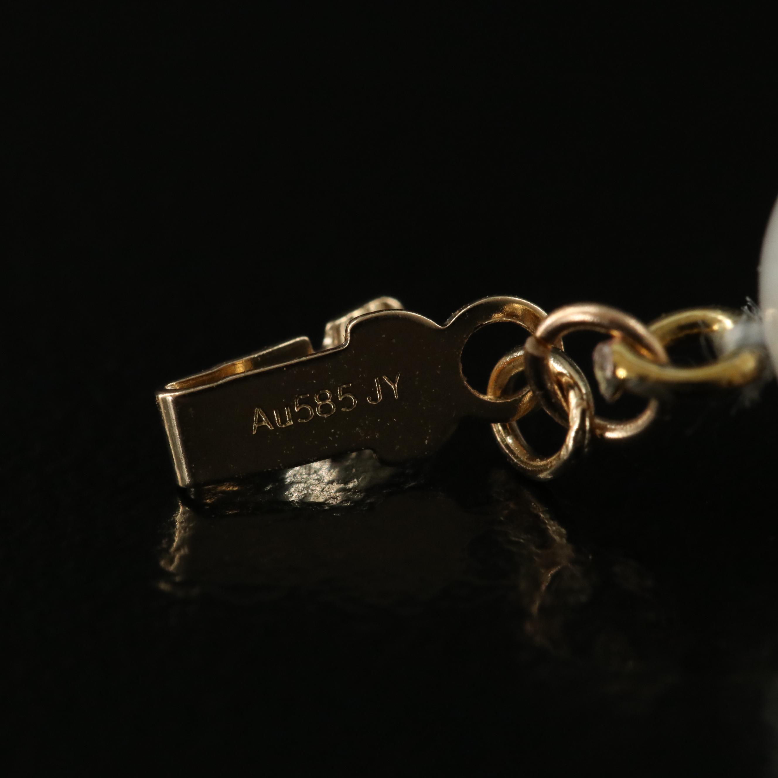 Pearl Necklace with 14K Clasp