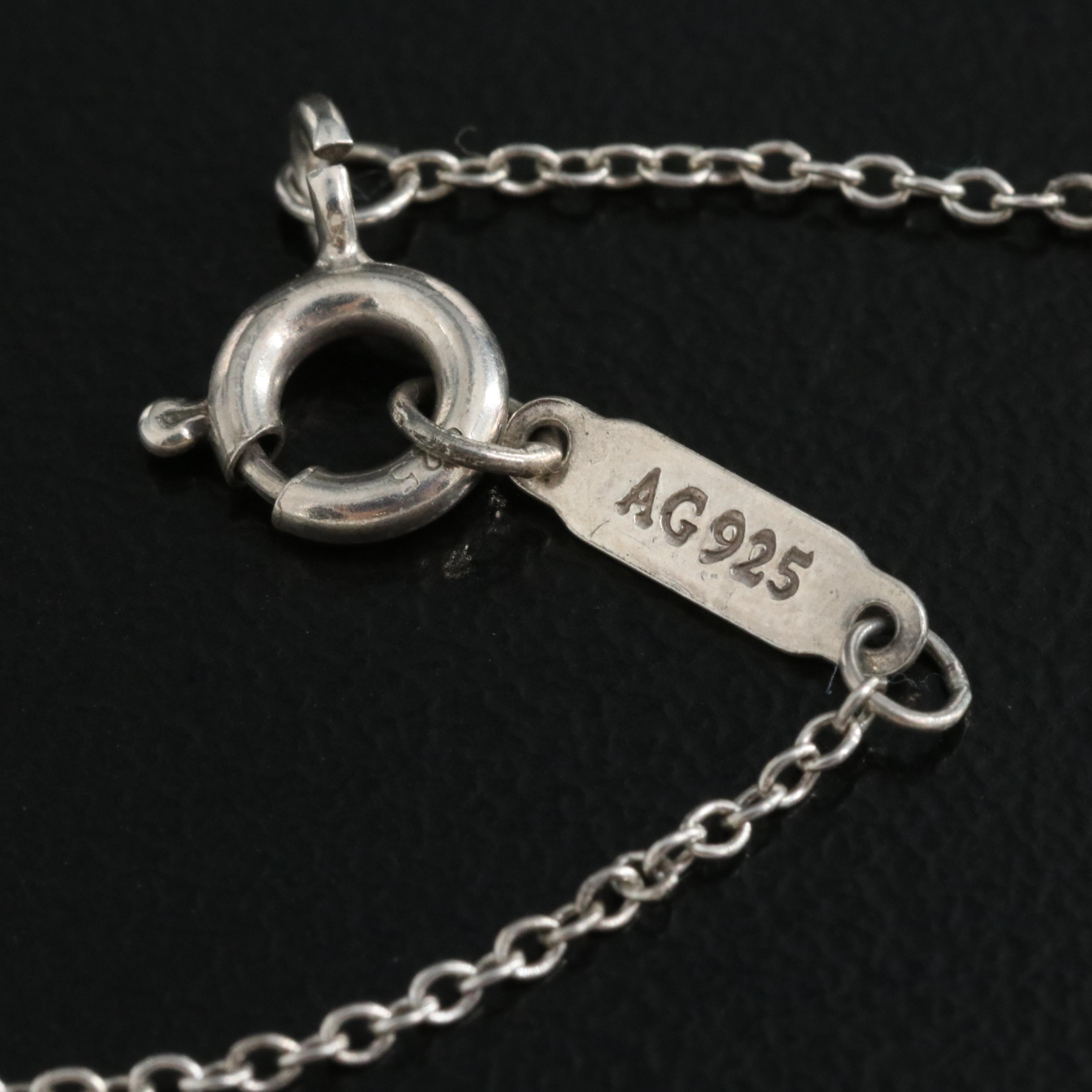 Tiffany & Co. "Return to Tiffany" Sterling Heart Pendant Necklace