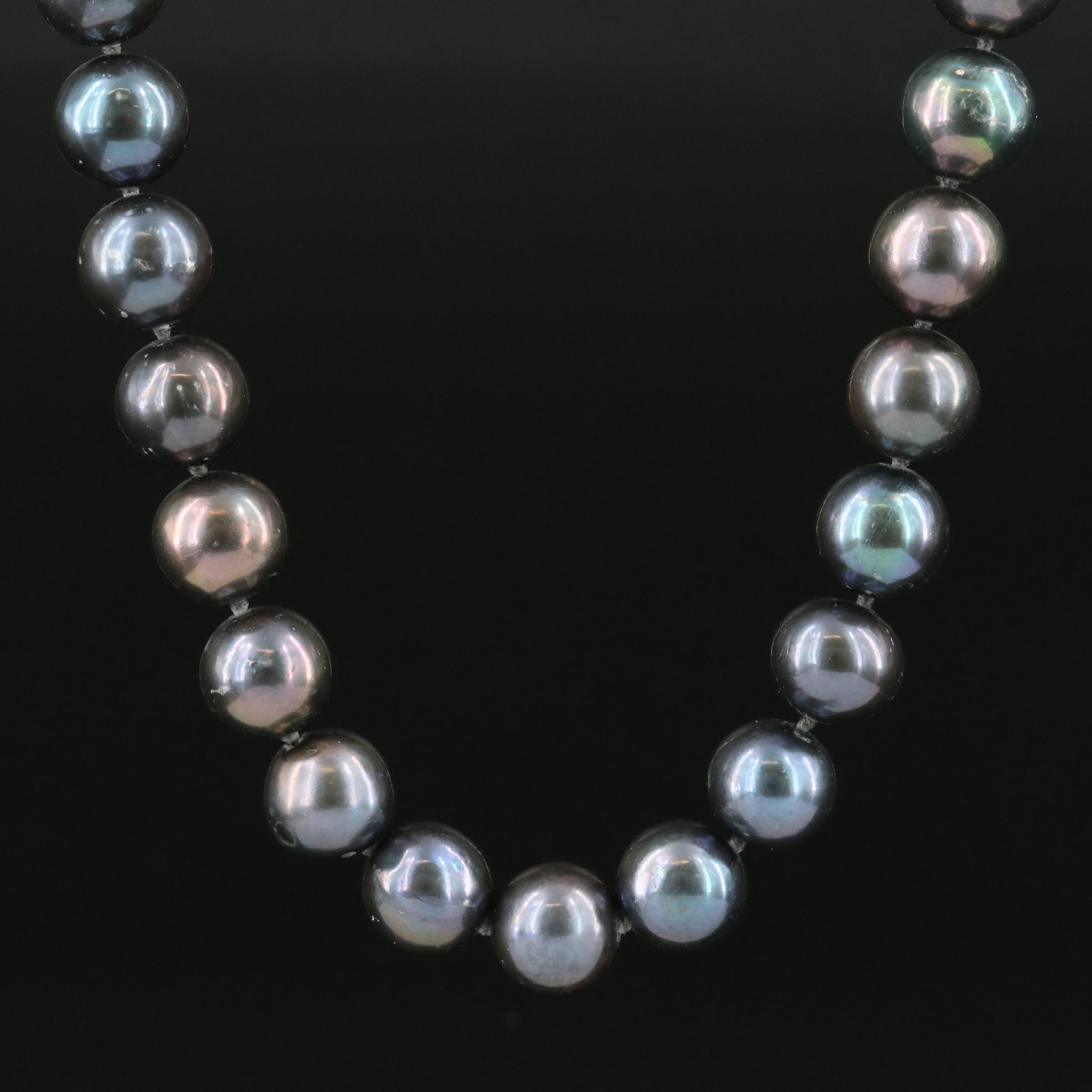 Opera Length Pearl Necklace with 14K Clasp