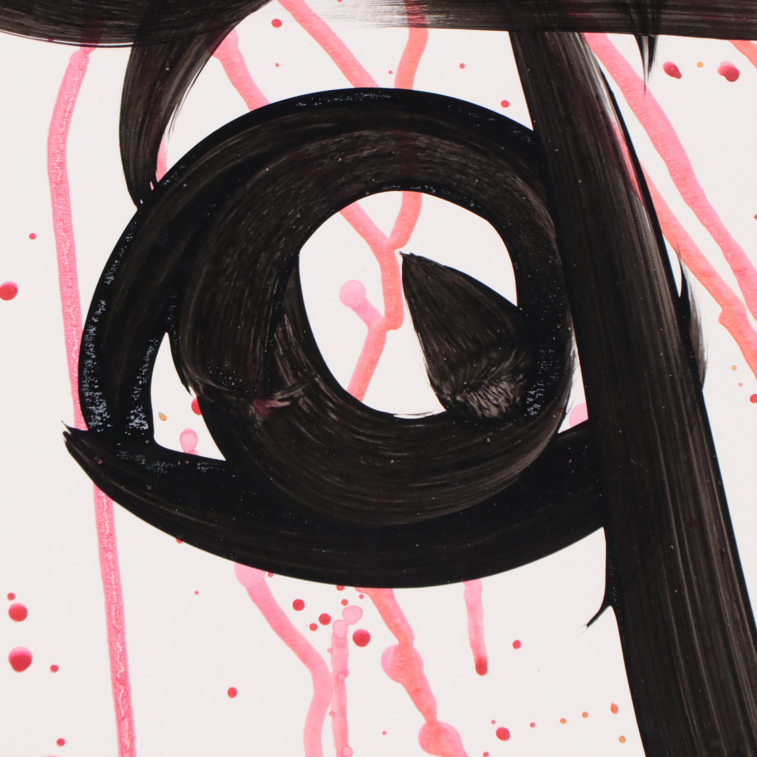 Peter Keil Abstract Portrait Acrylic Painting