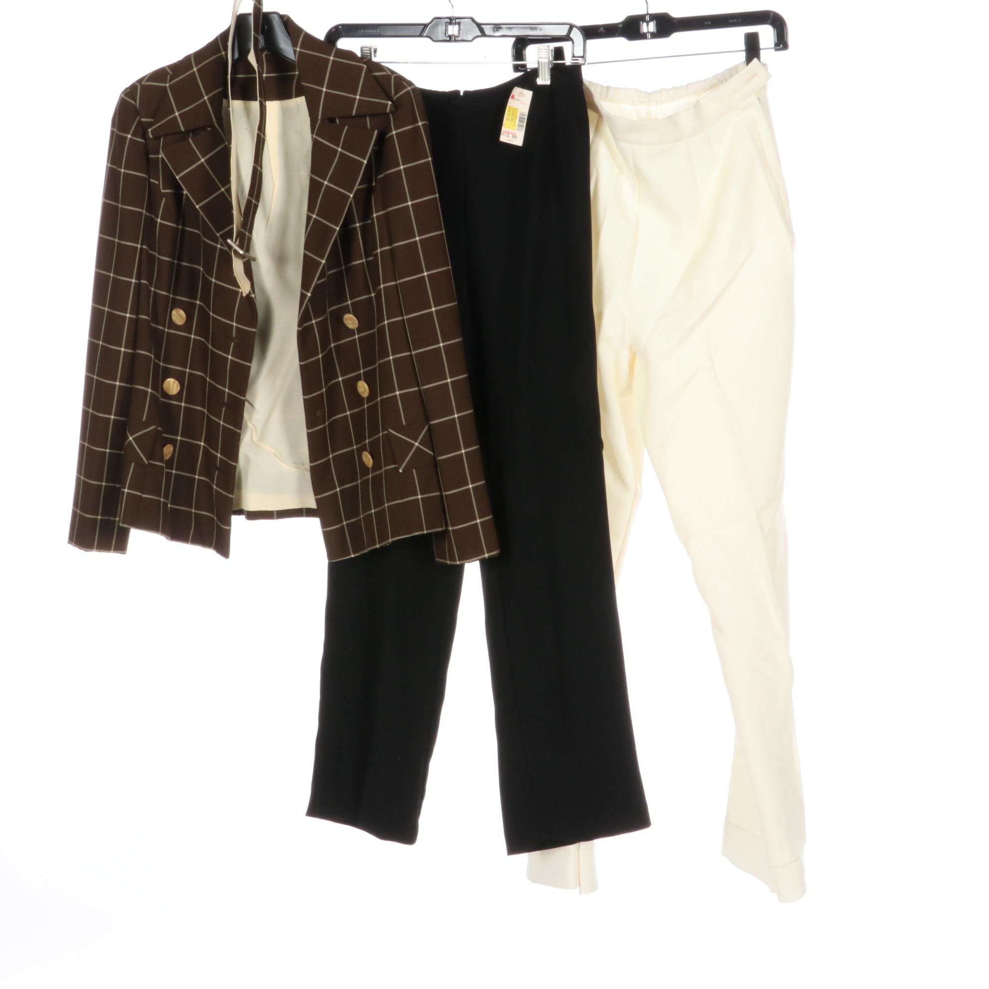 Pierre Cardin Turtleneck, Kasper Camisole, Douglas Marc Trousers, and More