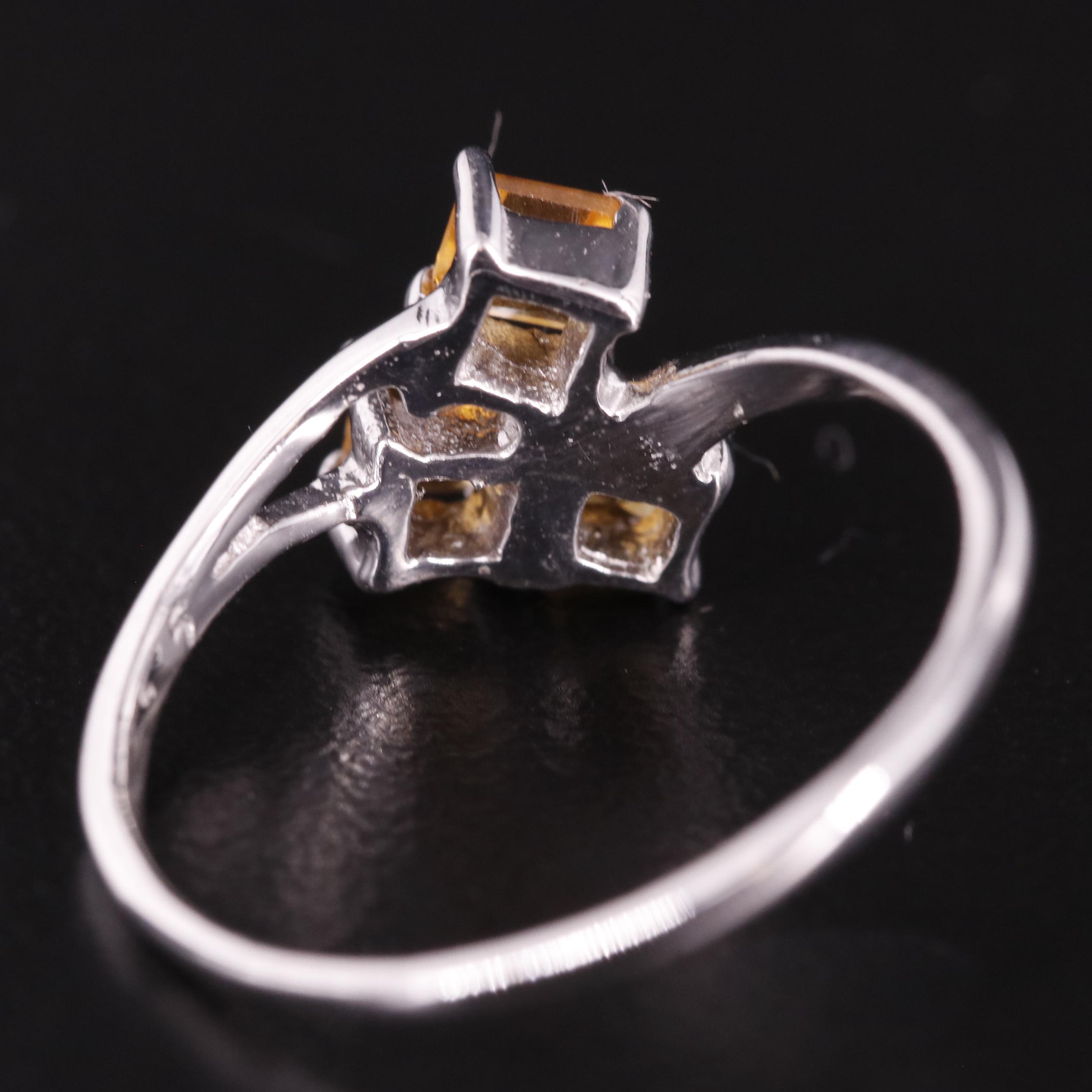 Sterling Citrine Ring