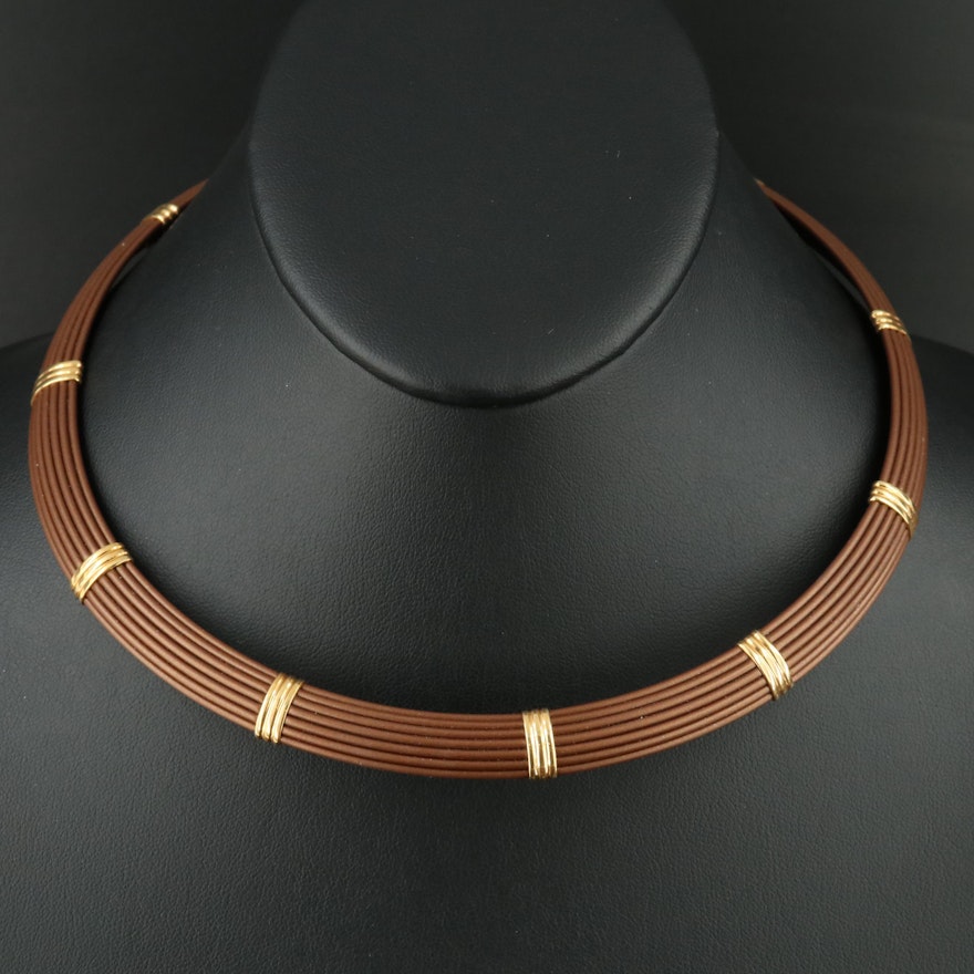 Italian Necklace with 18K Accents