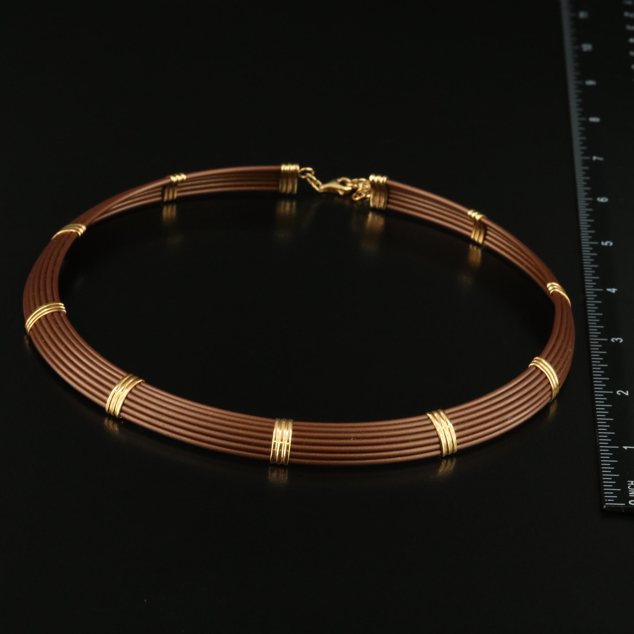 Italian Necklace with 18K Accents