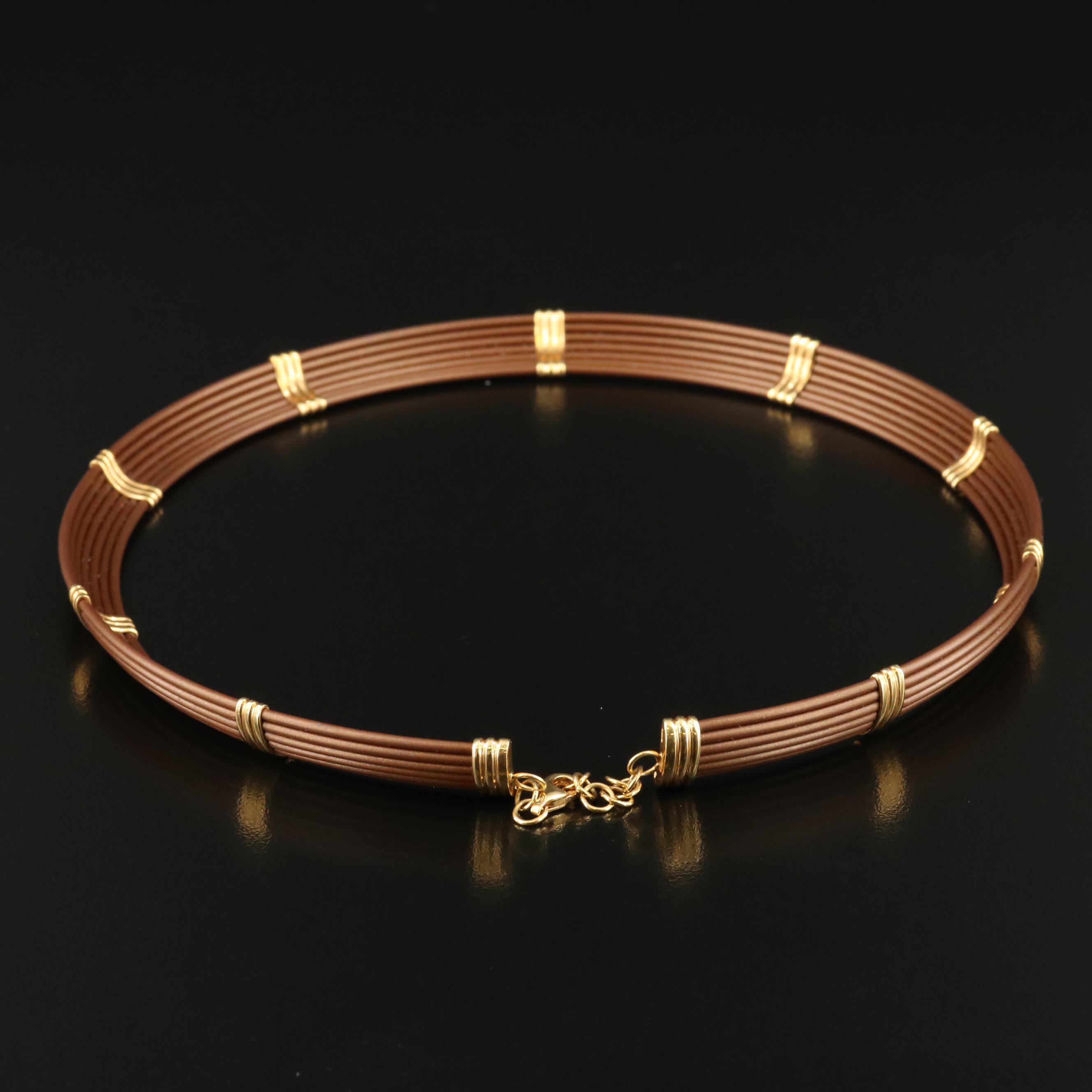 Italian Necklace with 18K Accents