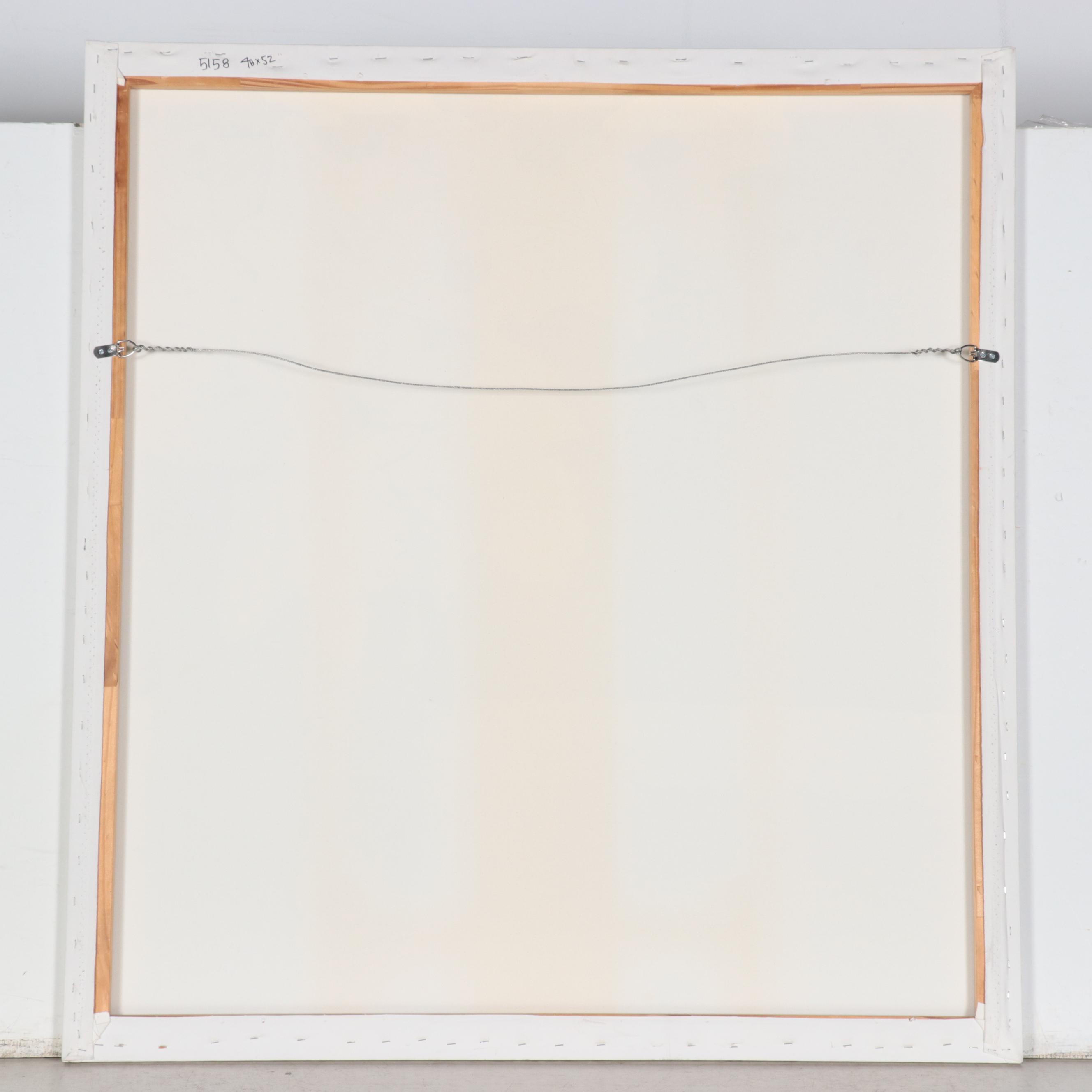 Ursula Brenner Daffodil Still Life Mixed Media Painting, 21st Century