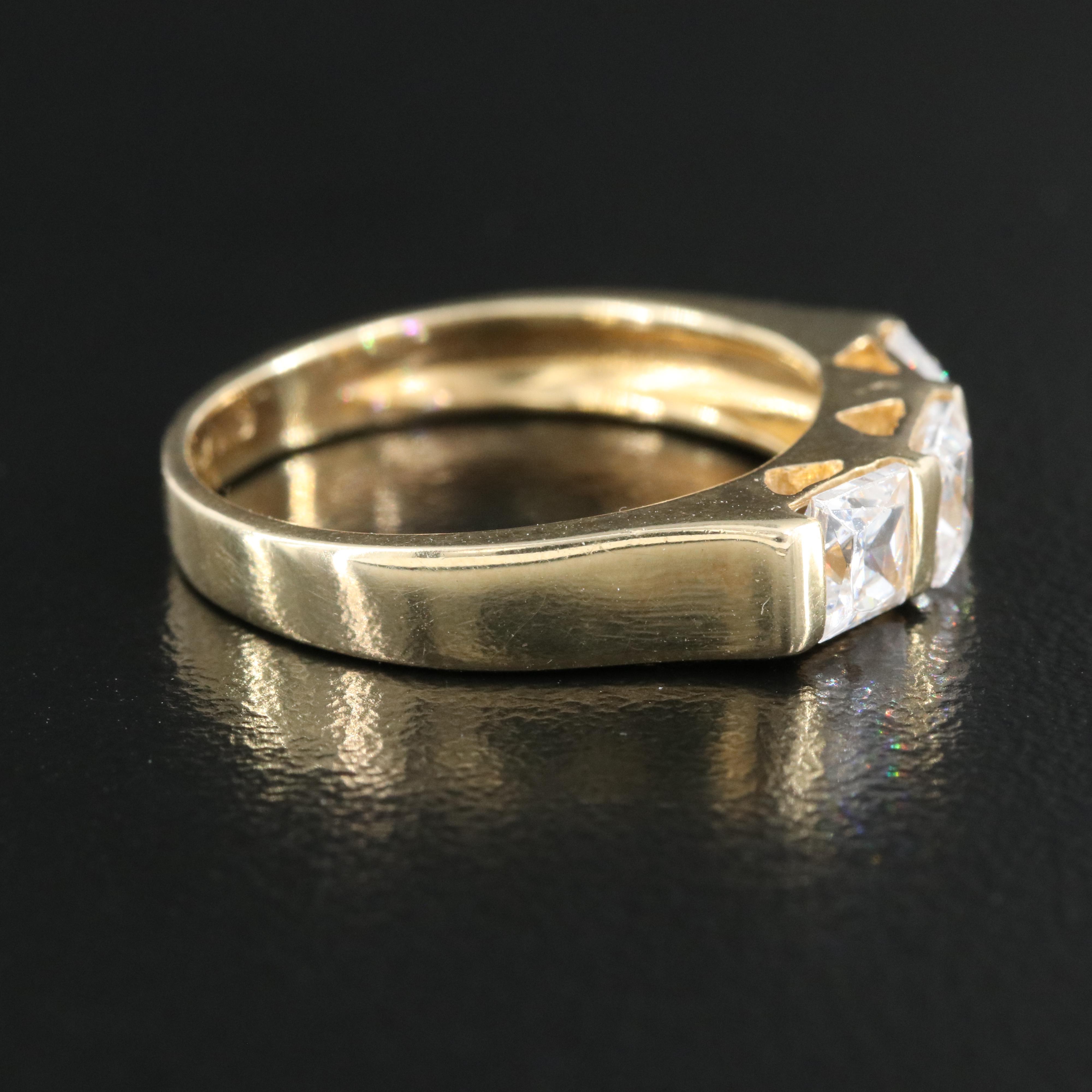 Italian 14K Cubic Zirconia Ring