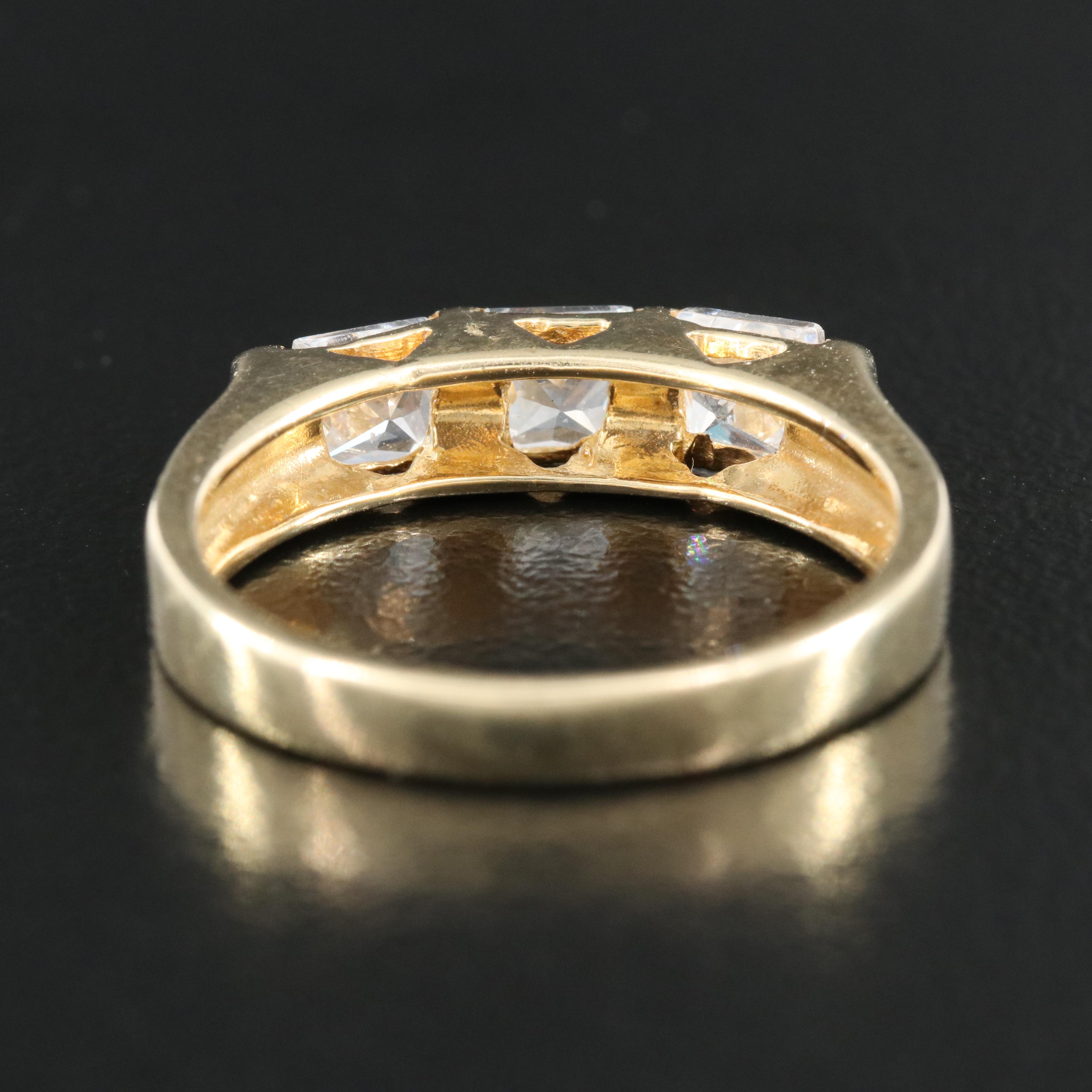 Italian 14K Cubic Zirconia Ring