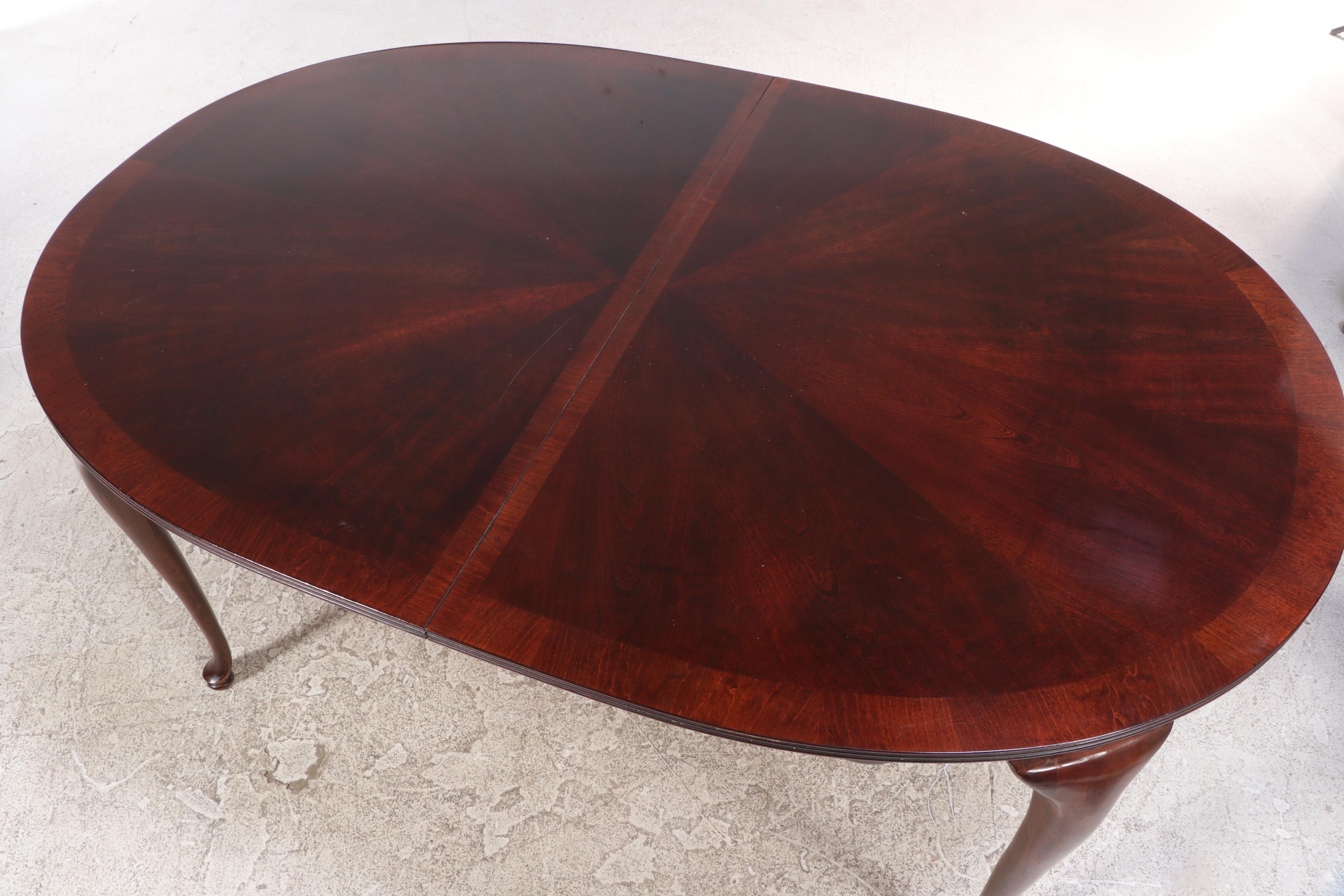 Nine-Piece American Drew Queen Anne Style Cherrywood Dining Set