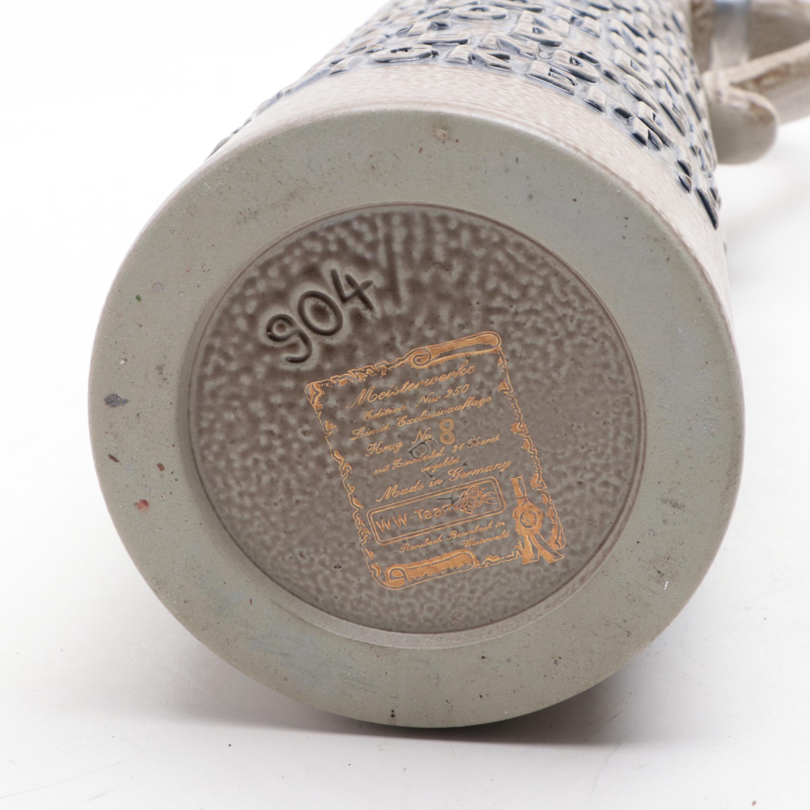 Westerwald Team German Ceramic Beer Stein