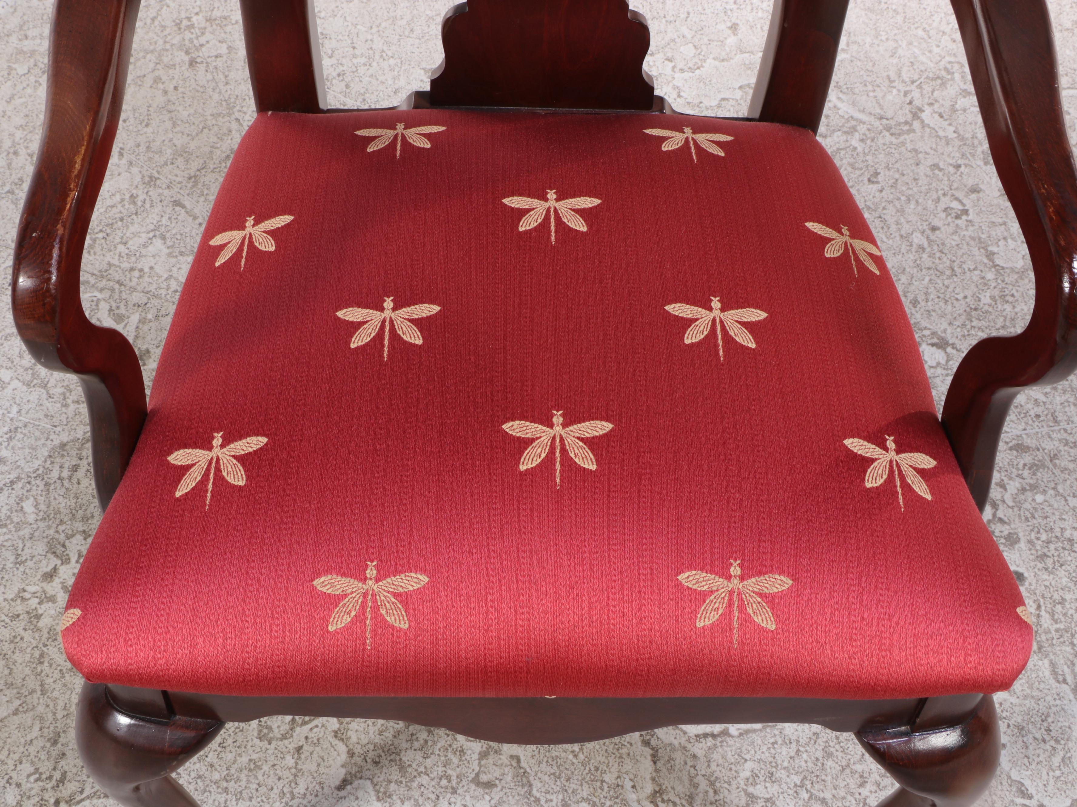 Nine-Piece American Drew Queen Anne Style Cherrywood Dining Set