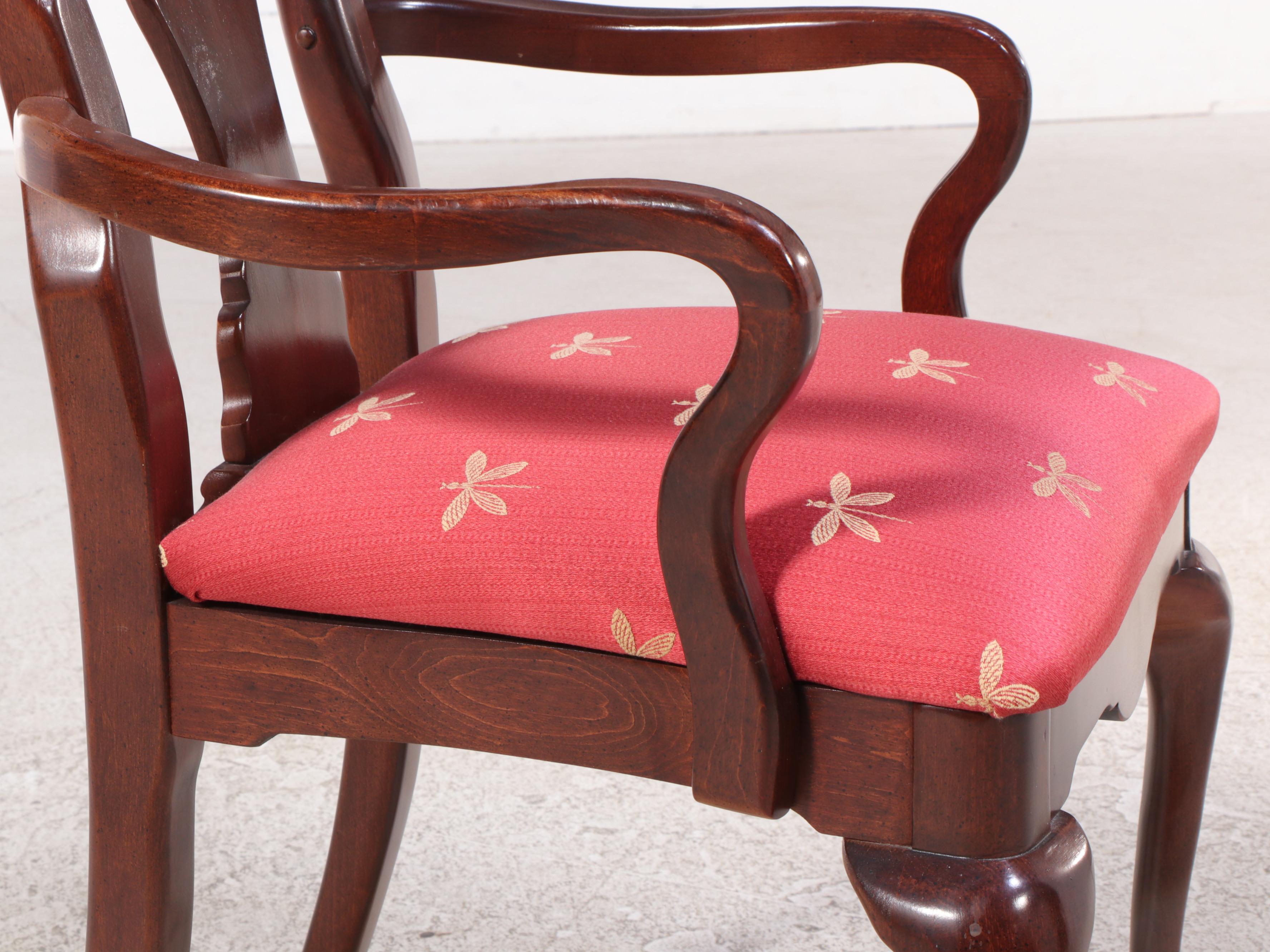 Nine-Piece American Drew Queen Anne Style Cherrywood Dining Set