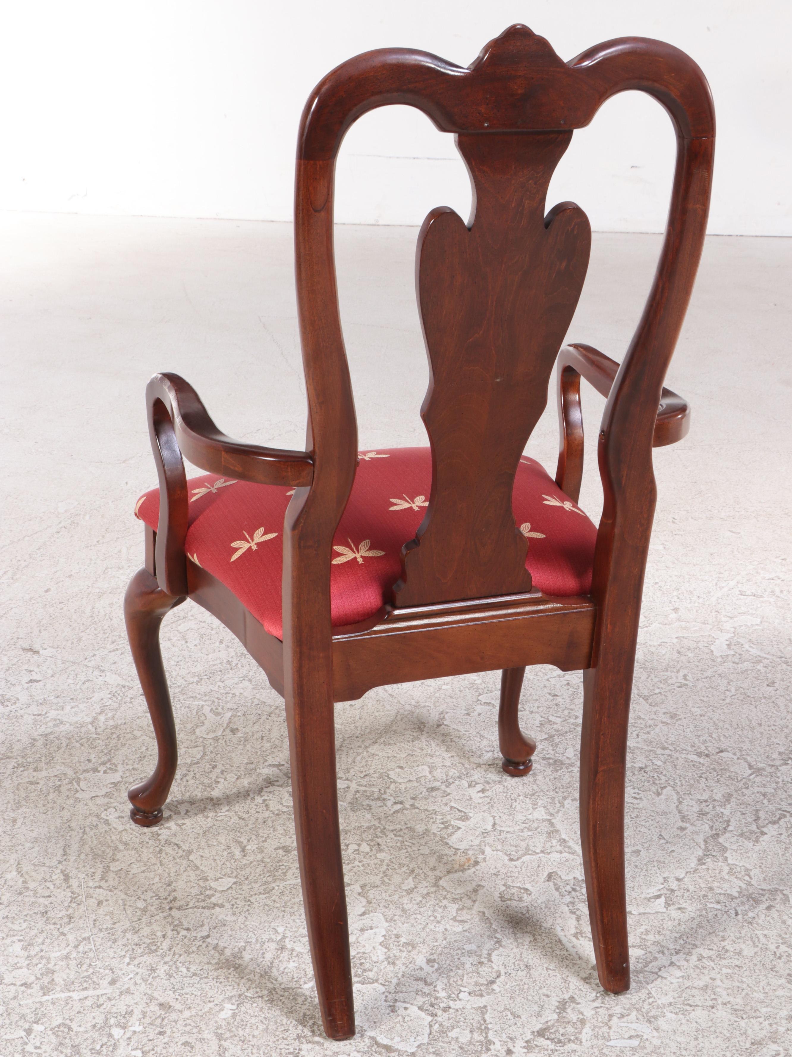 Nine-Piece American Drew Queen Anne Style Cherrywood Dining Set