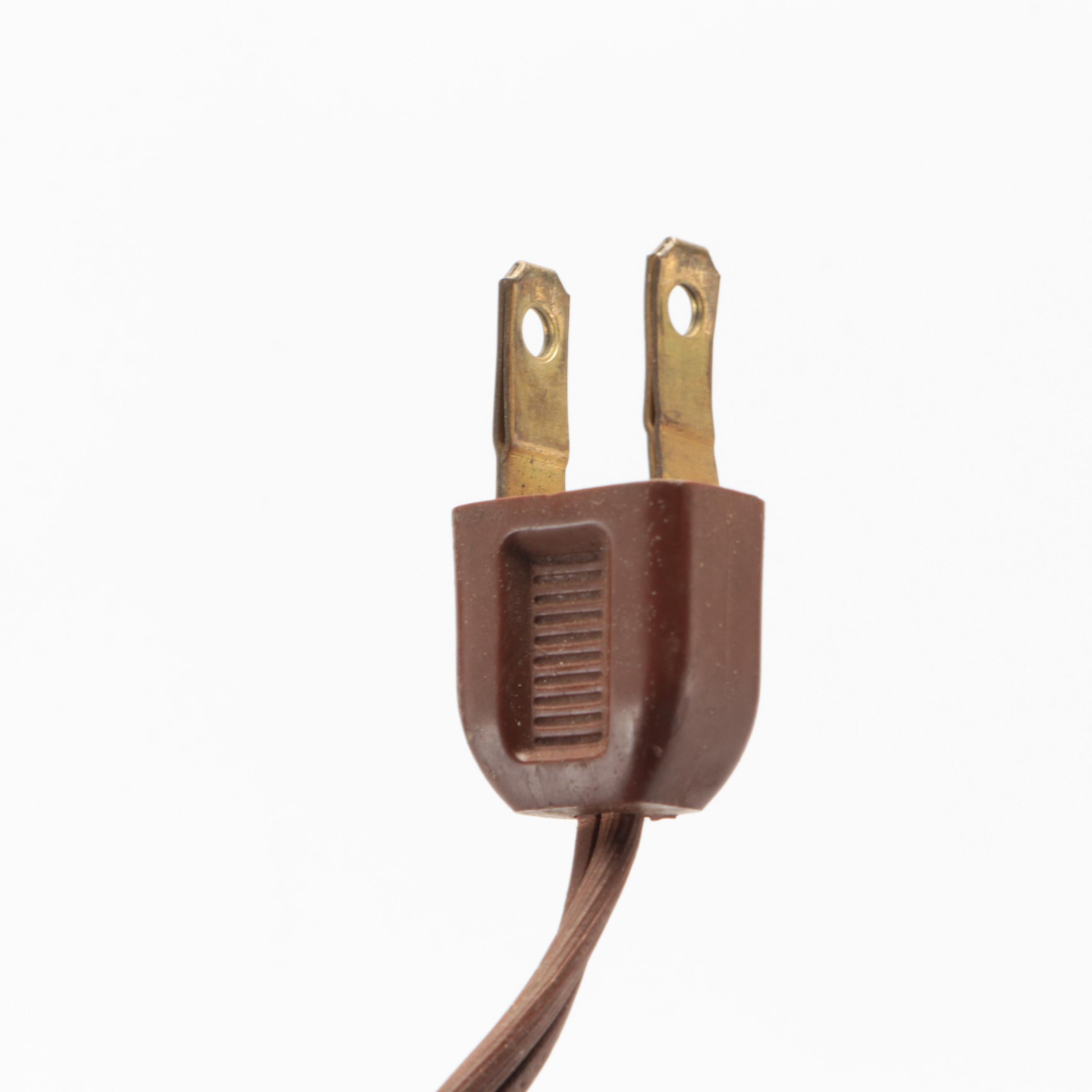 Art Deco Brass and Ceramic Table Lamp, Early to Mid-20th Century