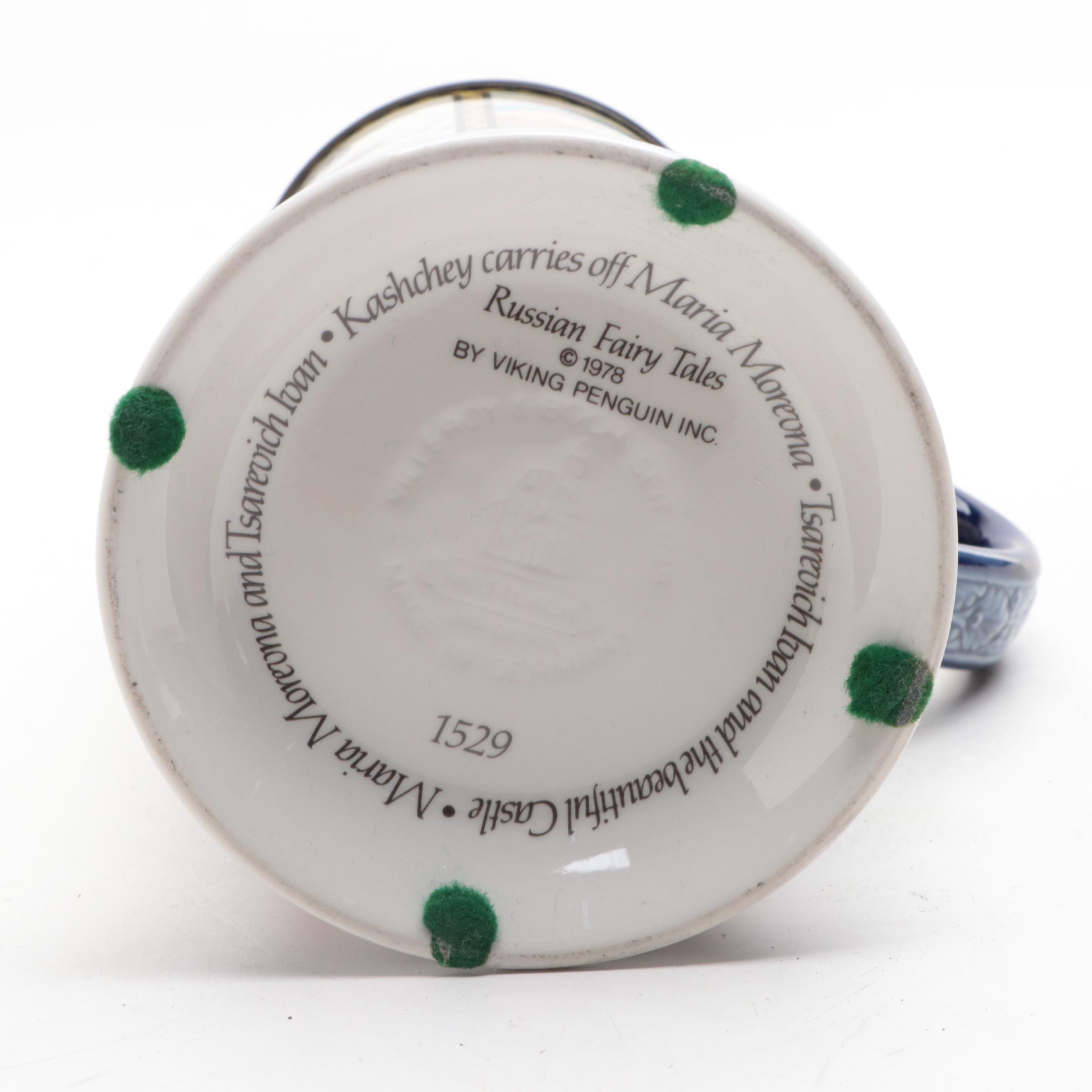 Viking Penguin "Russian Fairy Tales" Ceramic Beer Stein, 1978