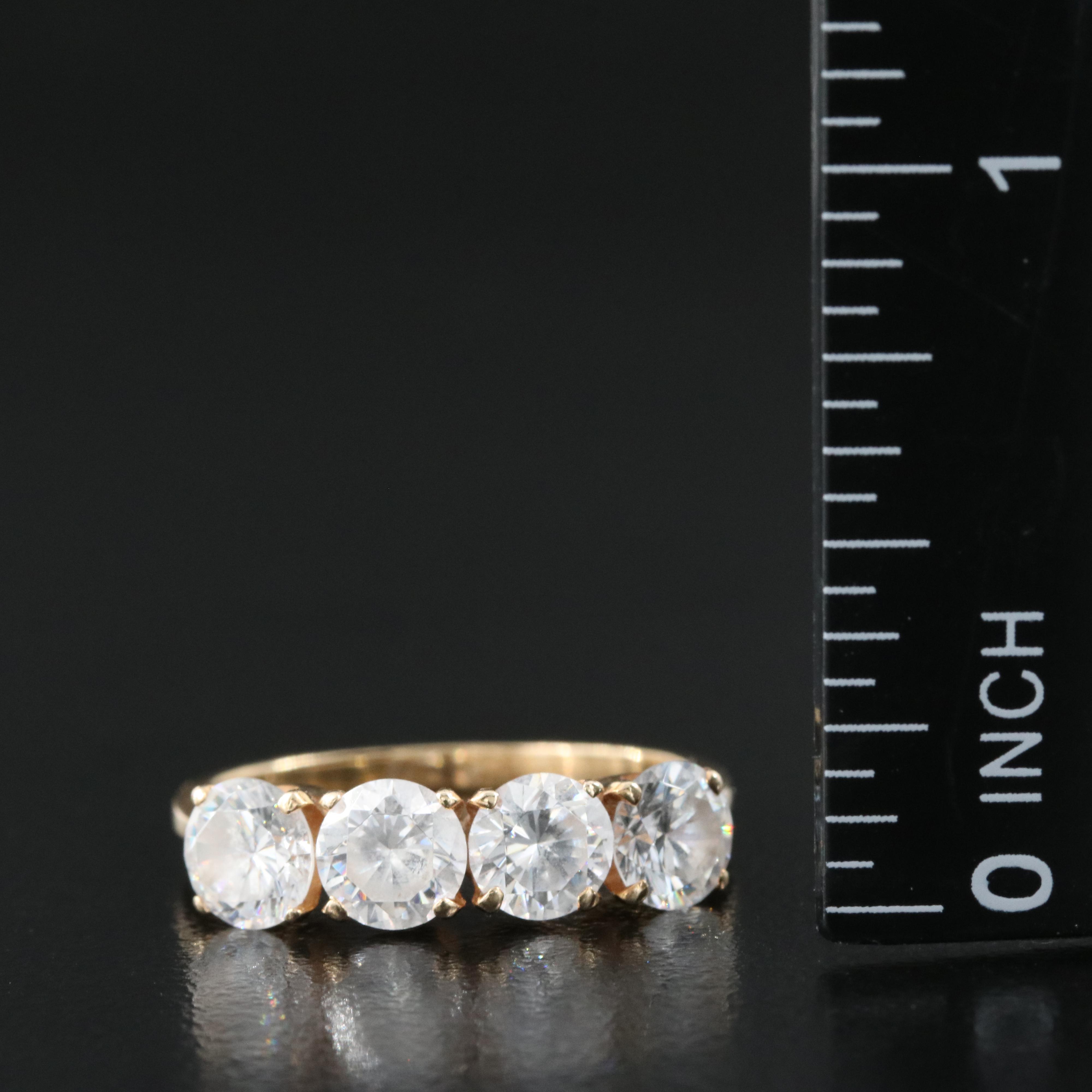 14K Cubic Zirconia Ring