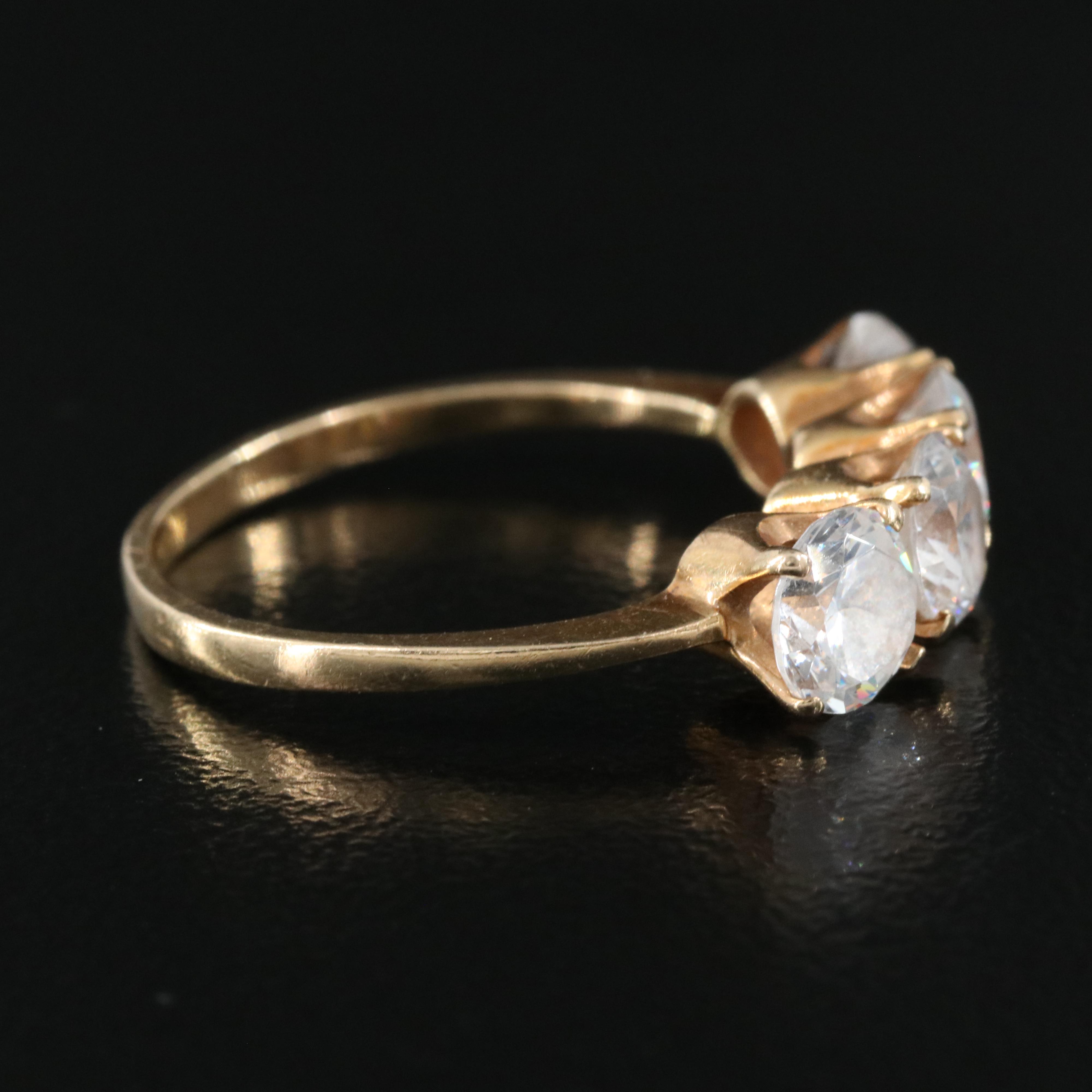 14K Cubic Zirconia Ring