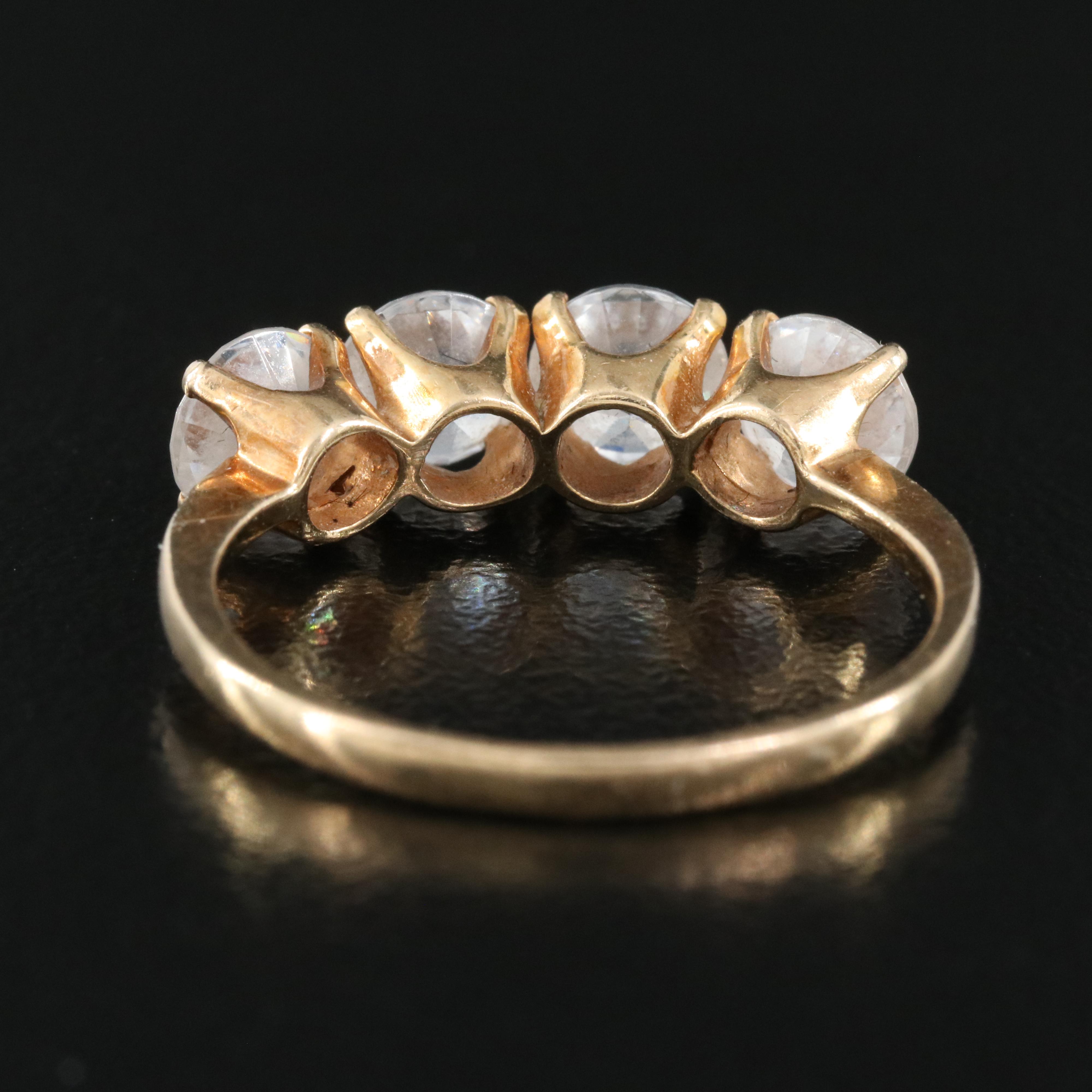 14K Cubic Zirconia Ring