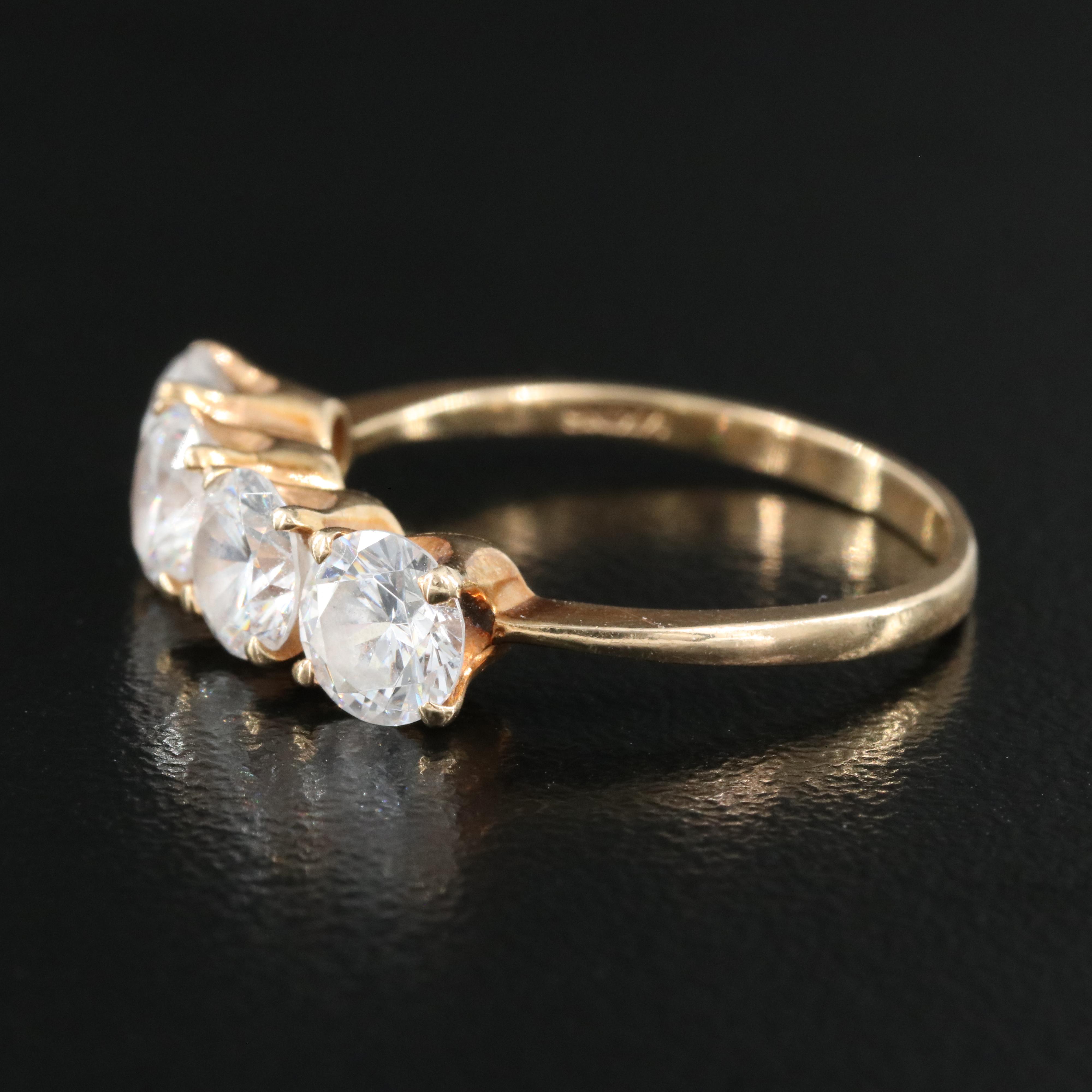 14K Cubic Zirconia Ring