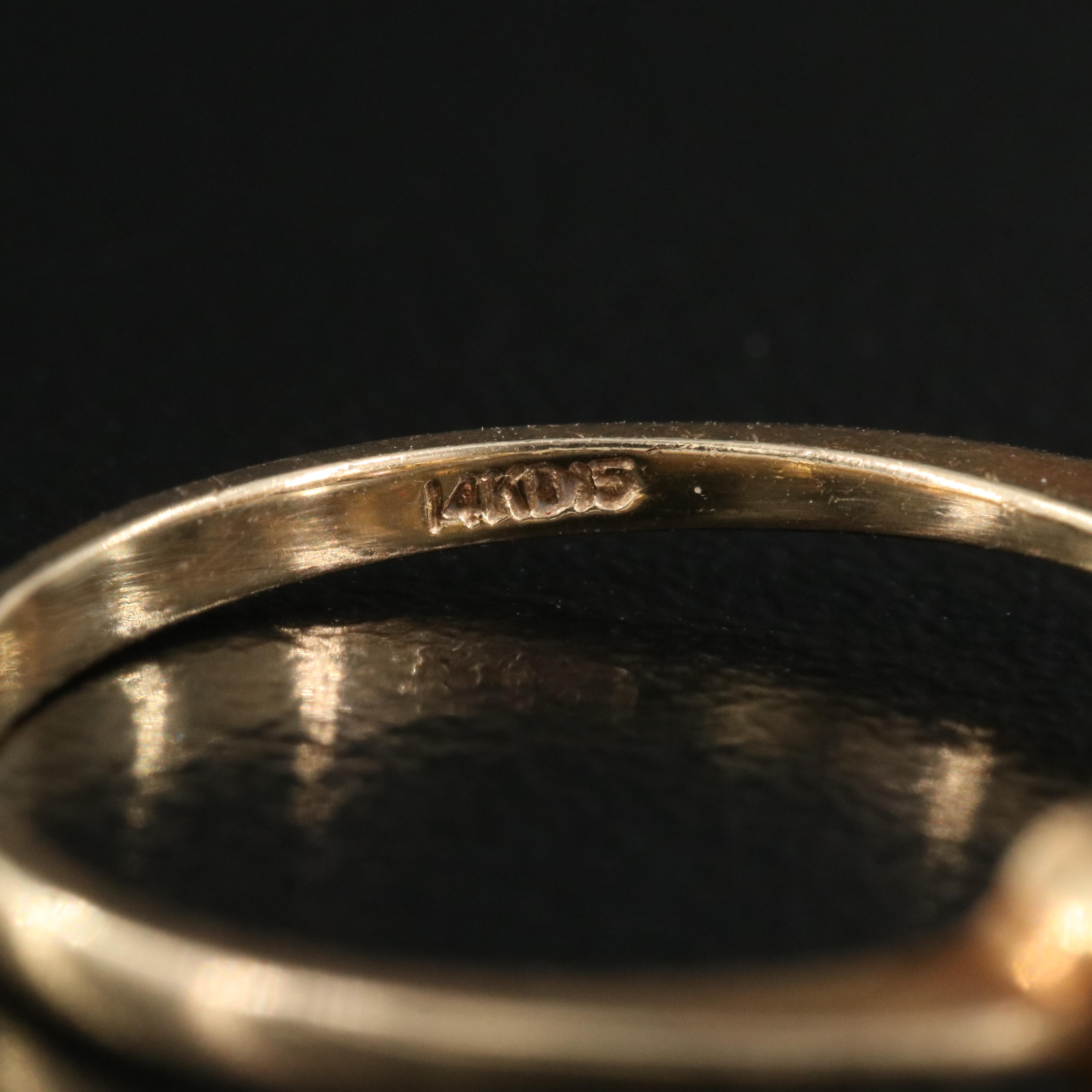 14K Cubic Zirconia Ring