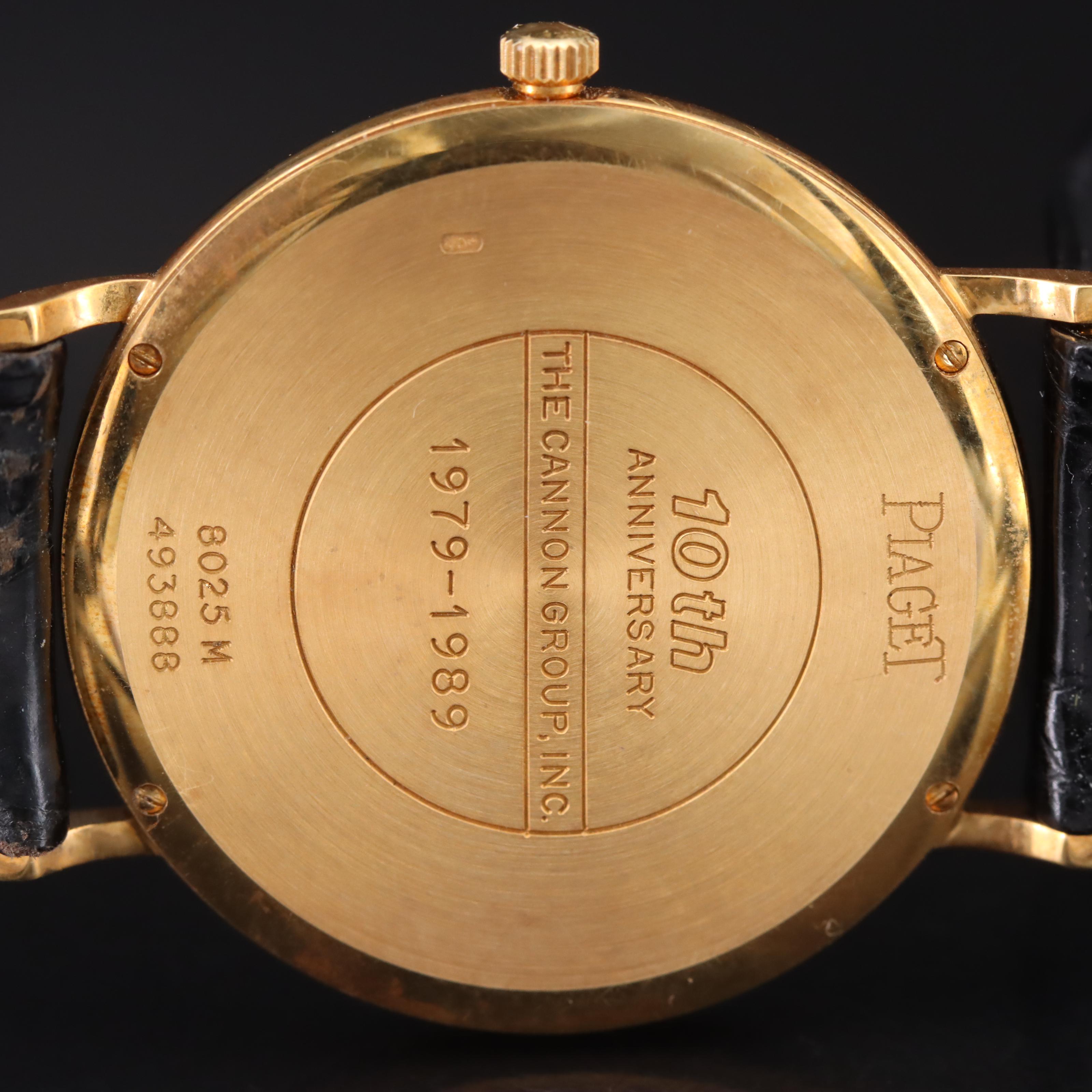 18K Piaget Custom Dial for The Cannon Group Film Co. Award Watch