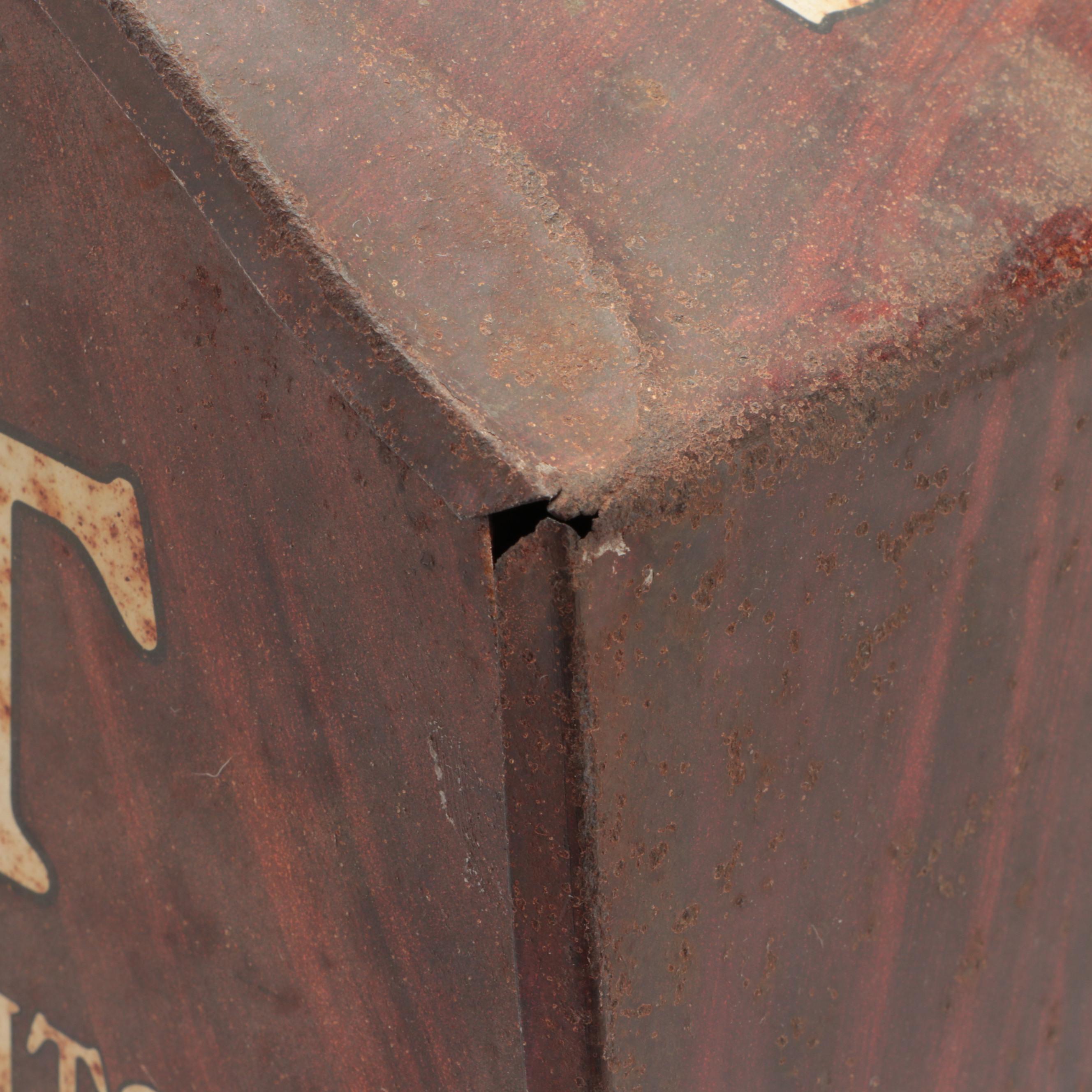 Rit Dye Tin Litho and Wood Store Display Cabinet, Early 20th Century