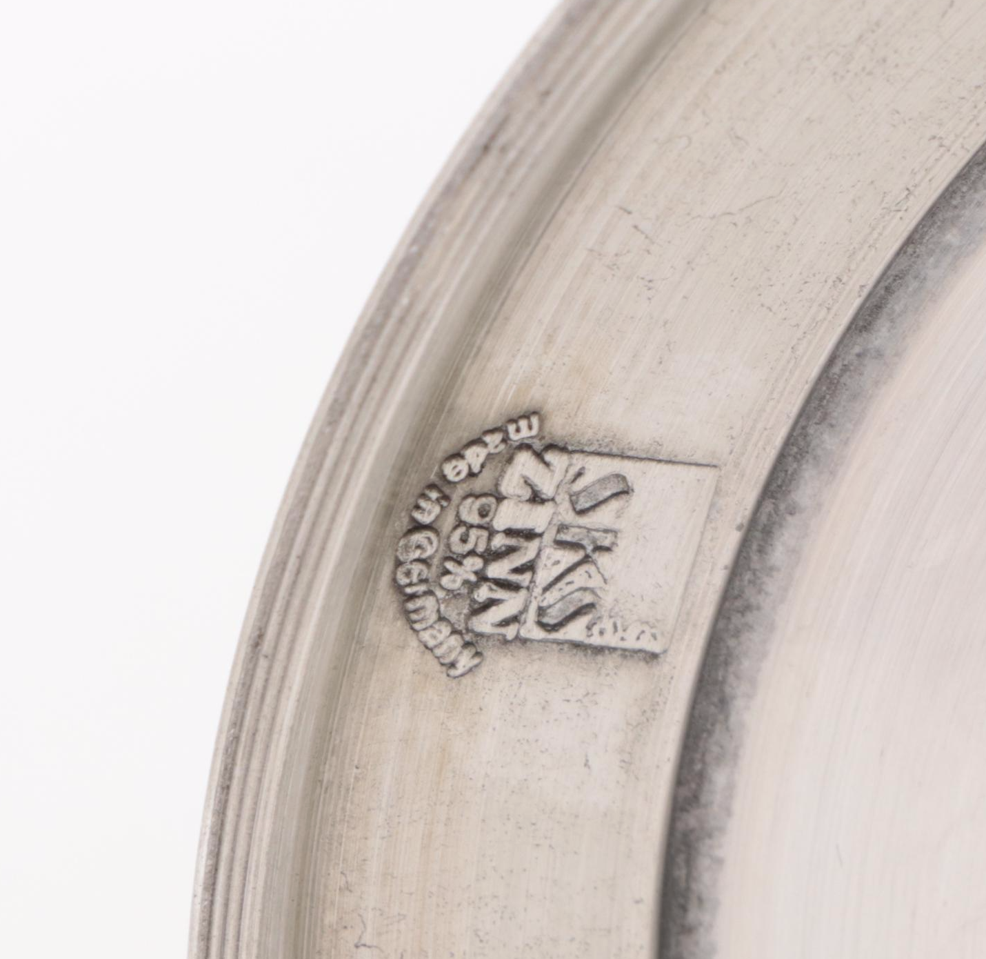 German Pewter Beer Stein with Genre Scenes