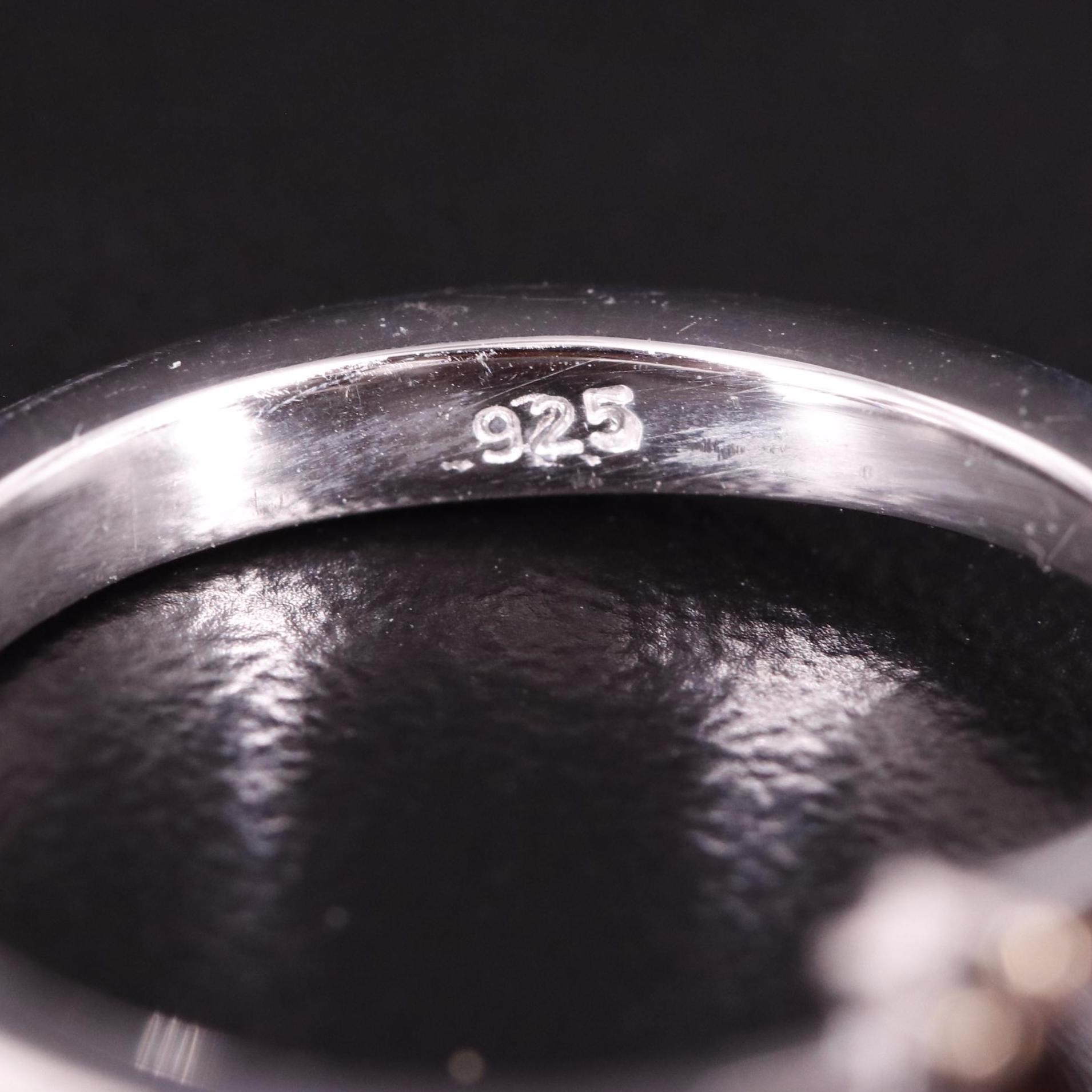 Sterling Smoky Quartz Solitaire Ring