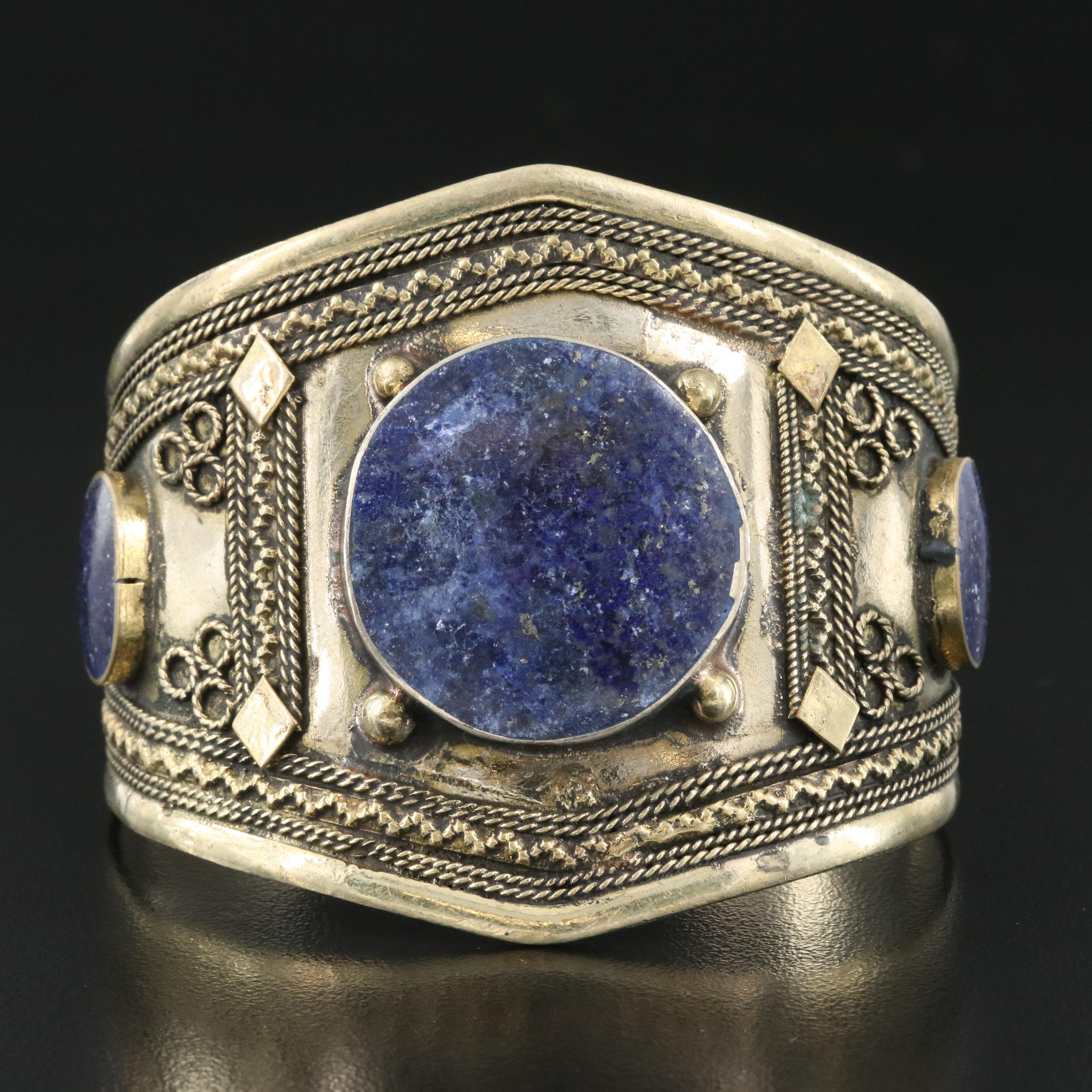 Indian Lapis Lazuli Cuff