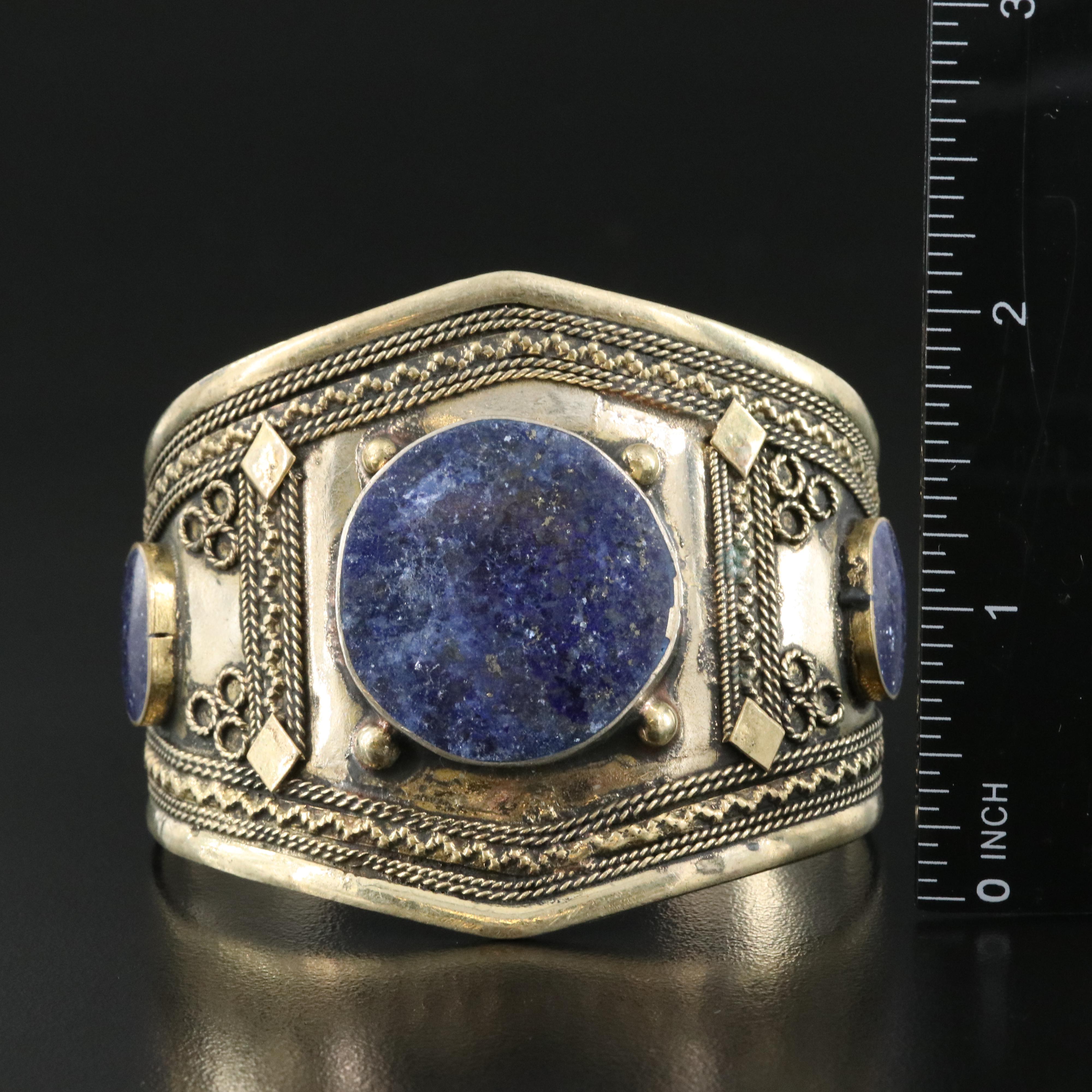 Indian Lapis Lazuli Cuff