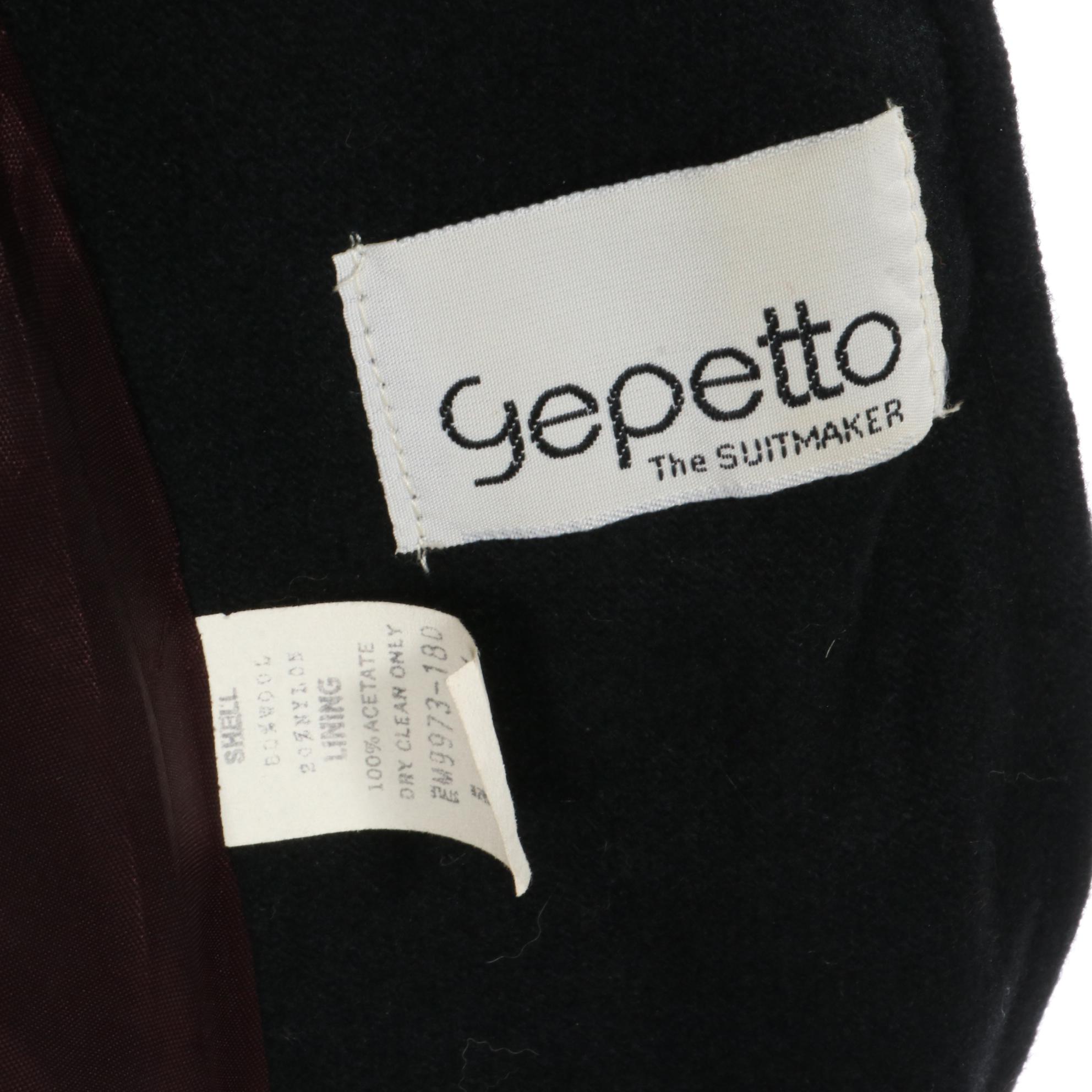 Gepetto  Dolman Sleeve Coat in Color Blocked Wool