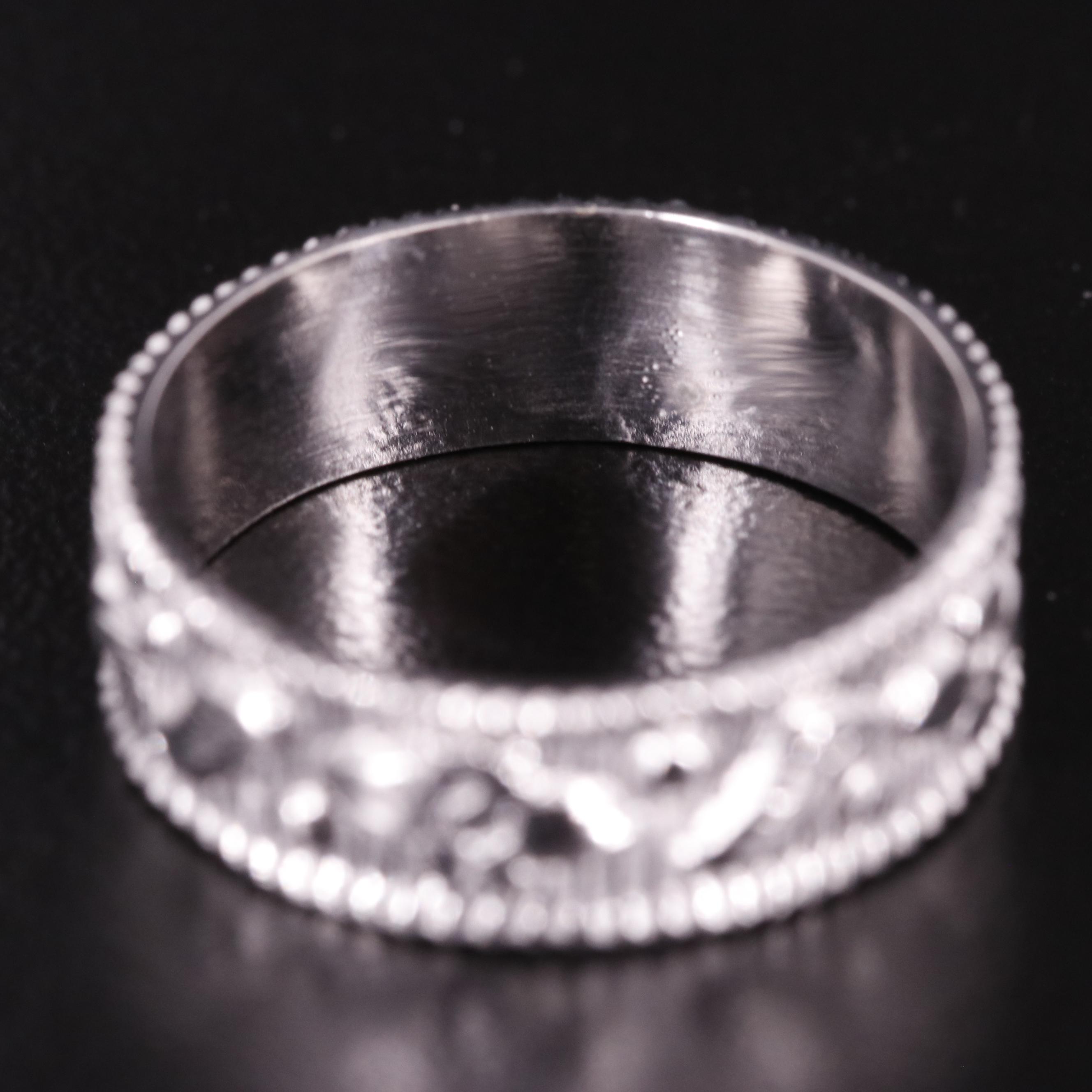 Sterling Textured Band