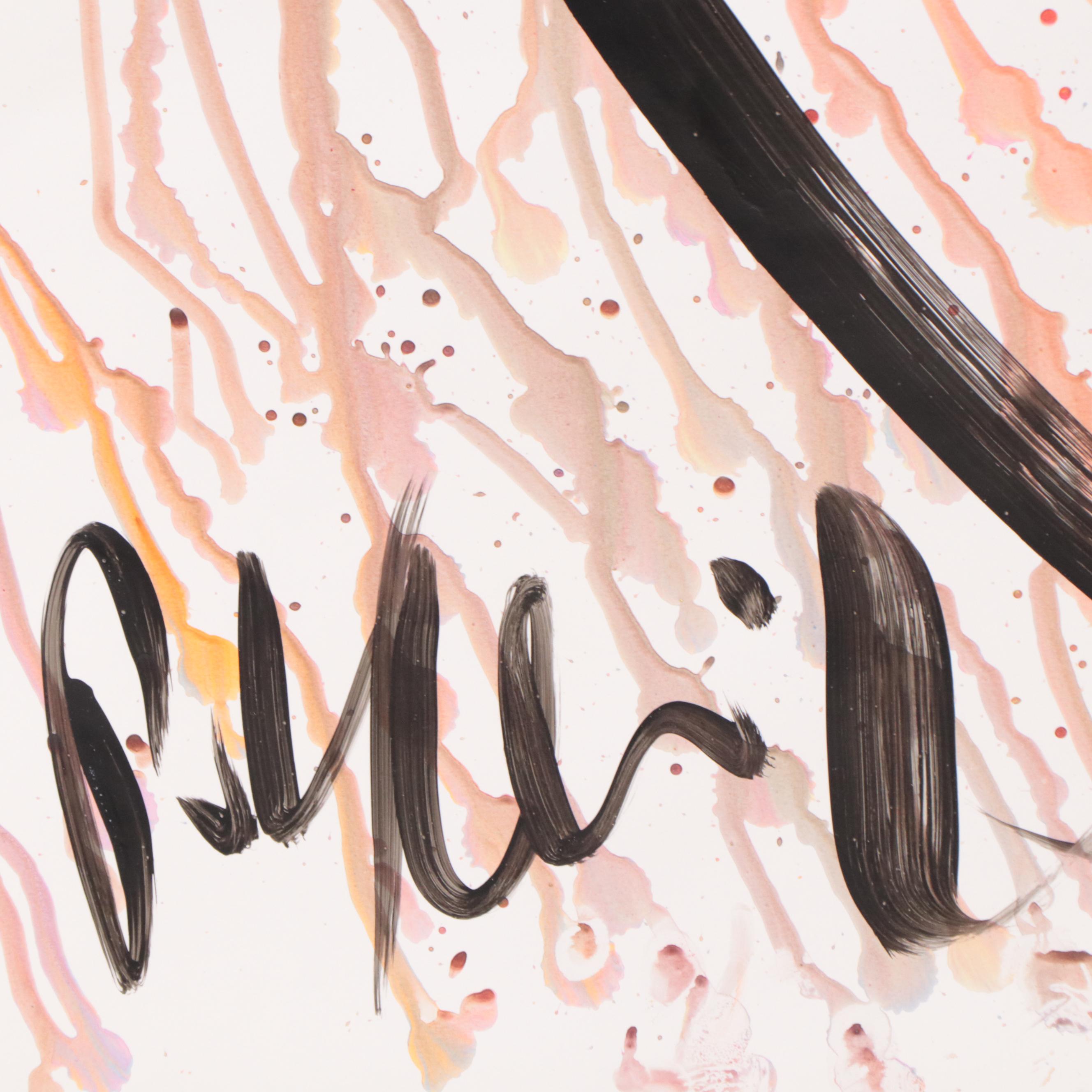 Peter Keil Abstract Portrait Acrylic Painting