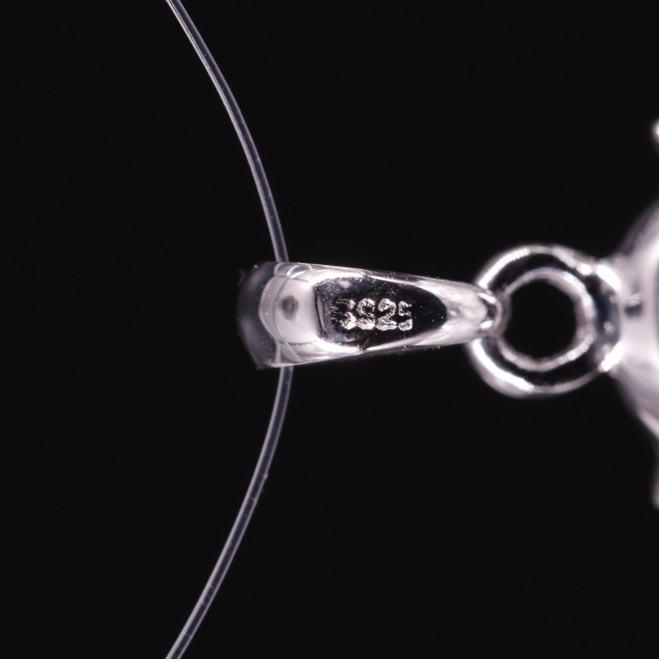 Sterling Amethyst Owl Pendant