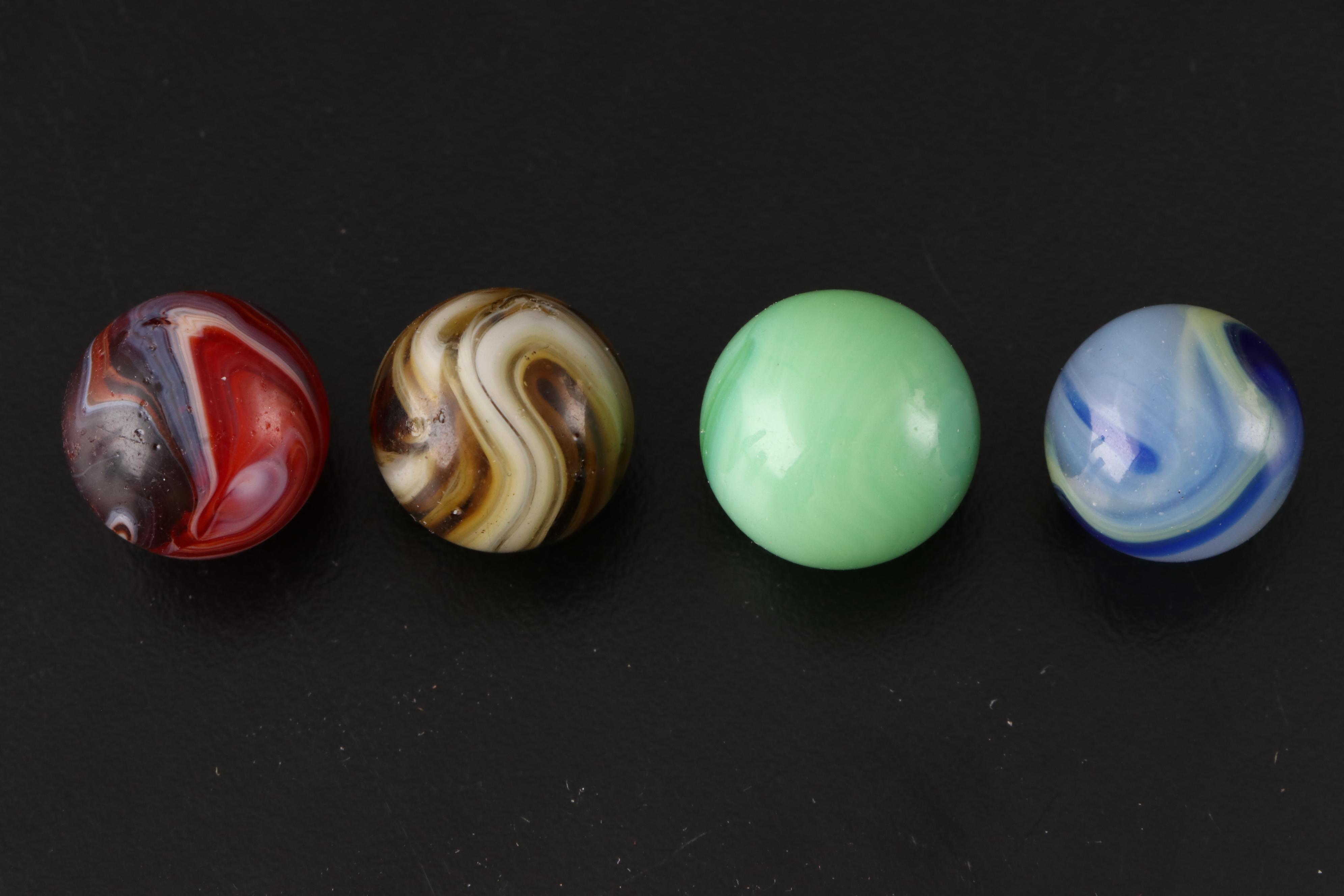 Cat's Eye, Agate, Uranium and Other Glass Marbles