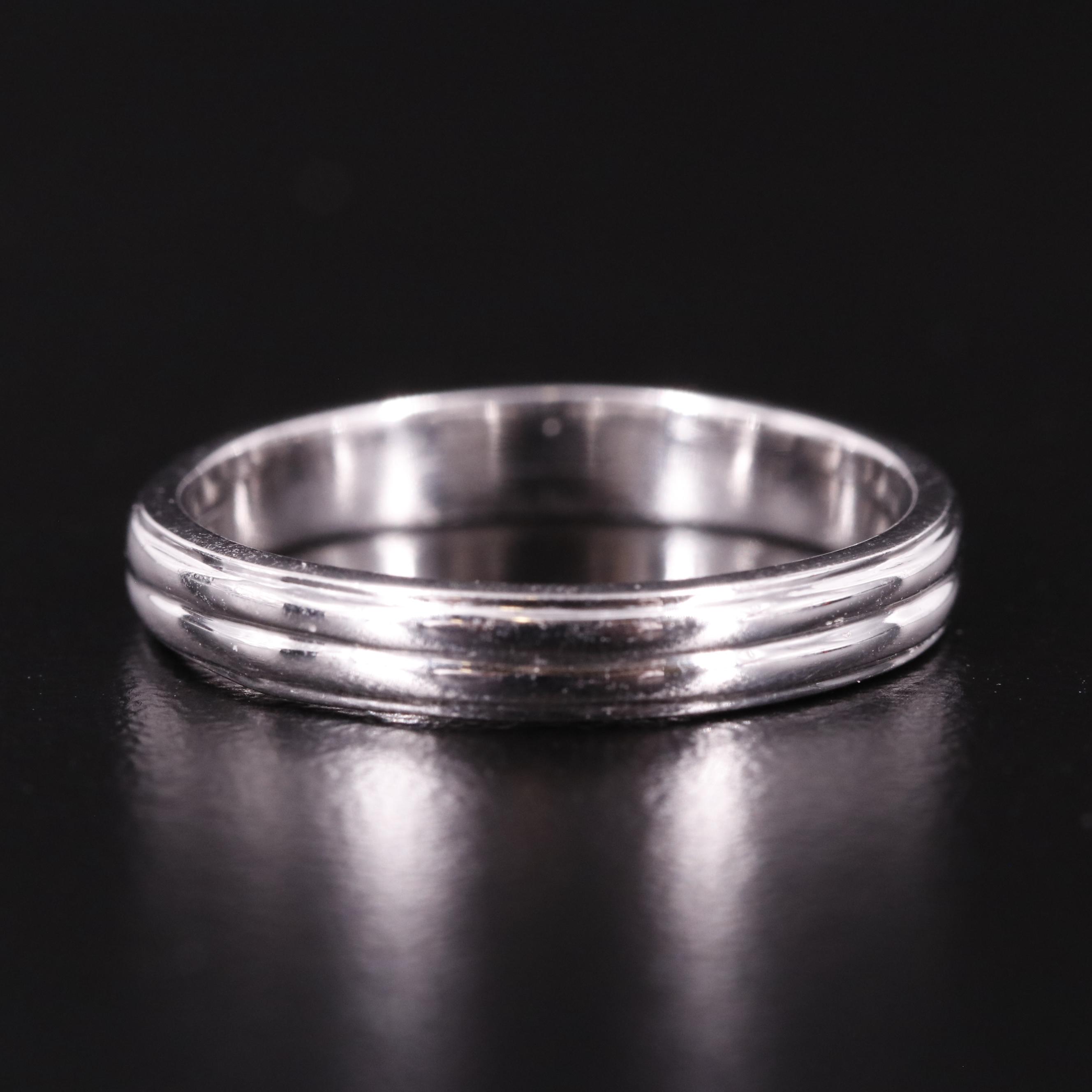 Sterling Ribbed Band