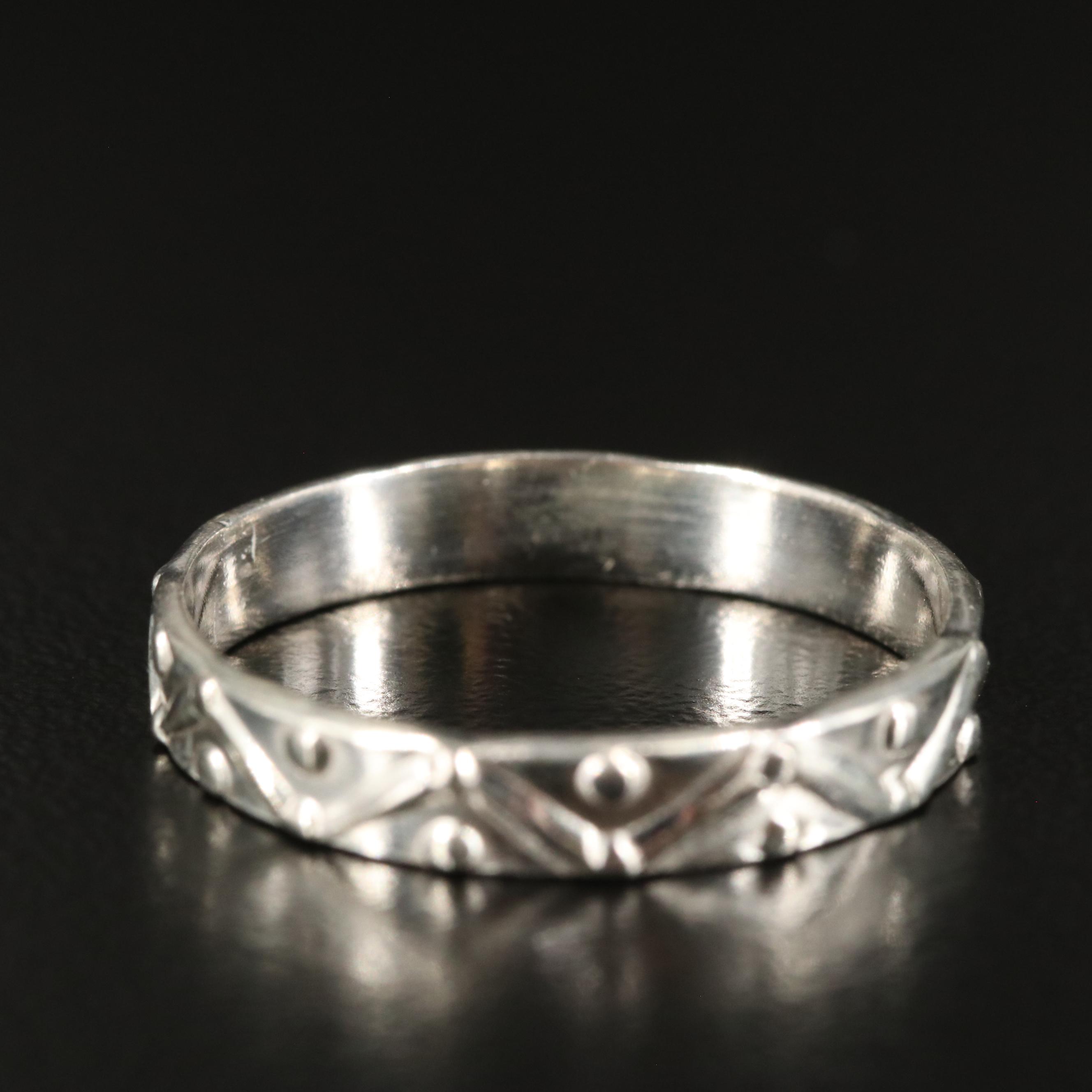 Sterling Textured Band