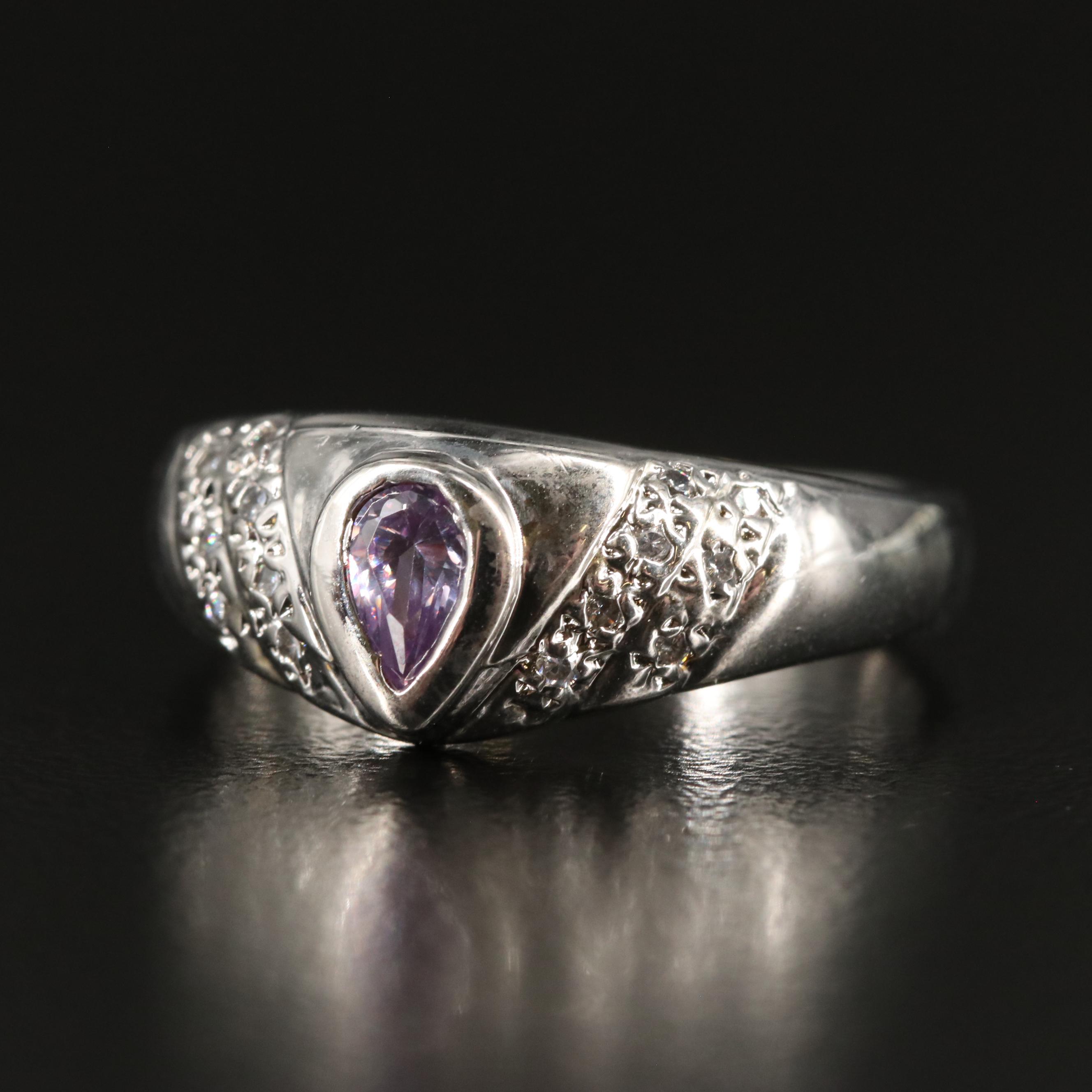 Sterling Cubic Zirconia Band